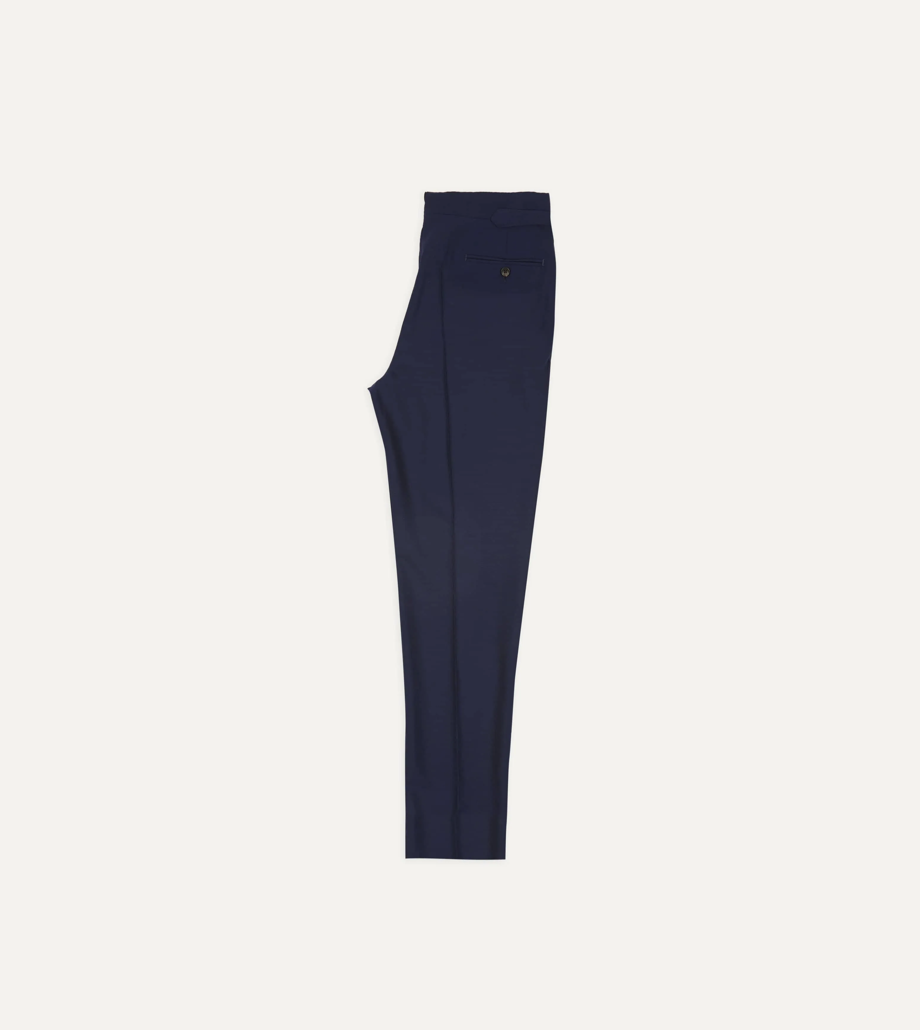 Light Navy Fresco Lite® Single Pleat Trouser sold by Drake's London product image thumbnail 5