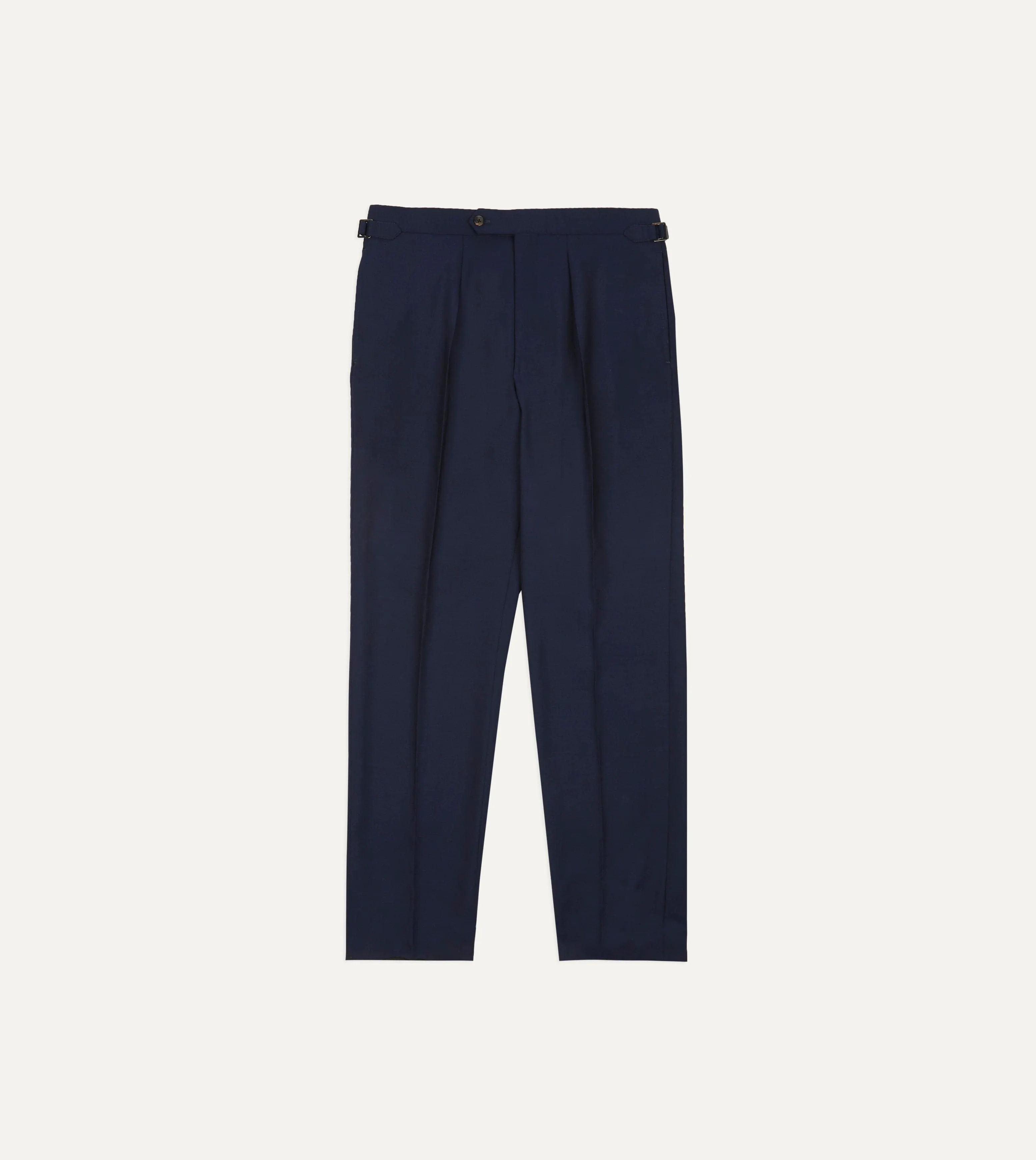 Light Navy Fresco Lite® Single Pleat Trouser sold by Drake's London product image thumbnail 3