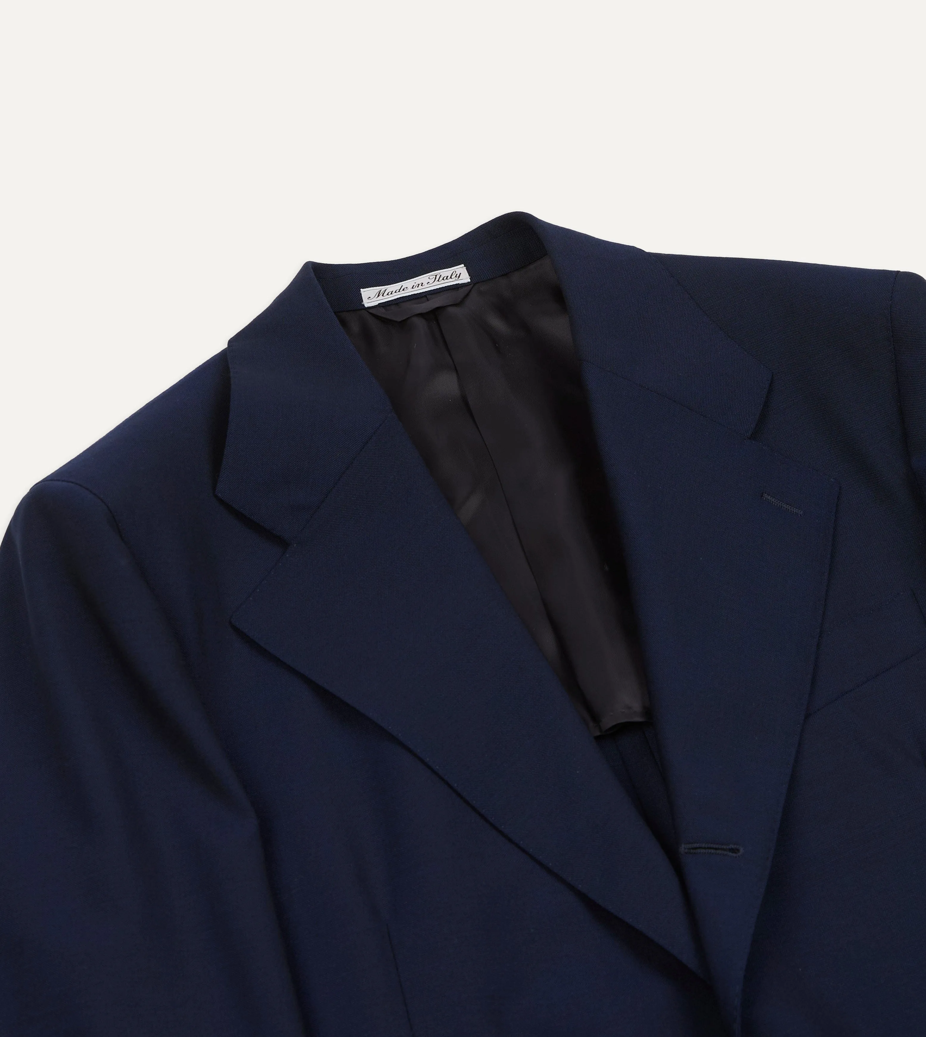 Light Navy Fresco Lite® Wool Tailored Jacket sold by Drake's London product image thumbnail 3