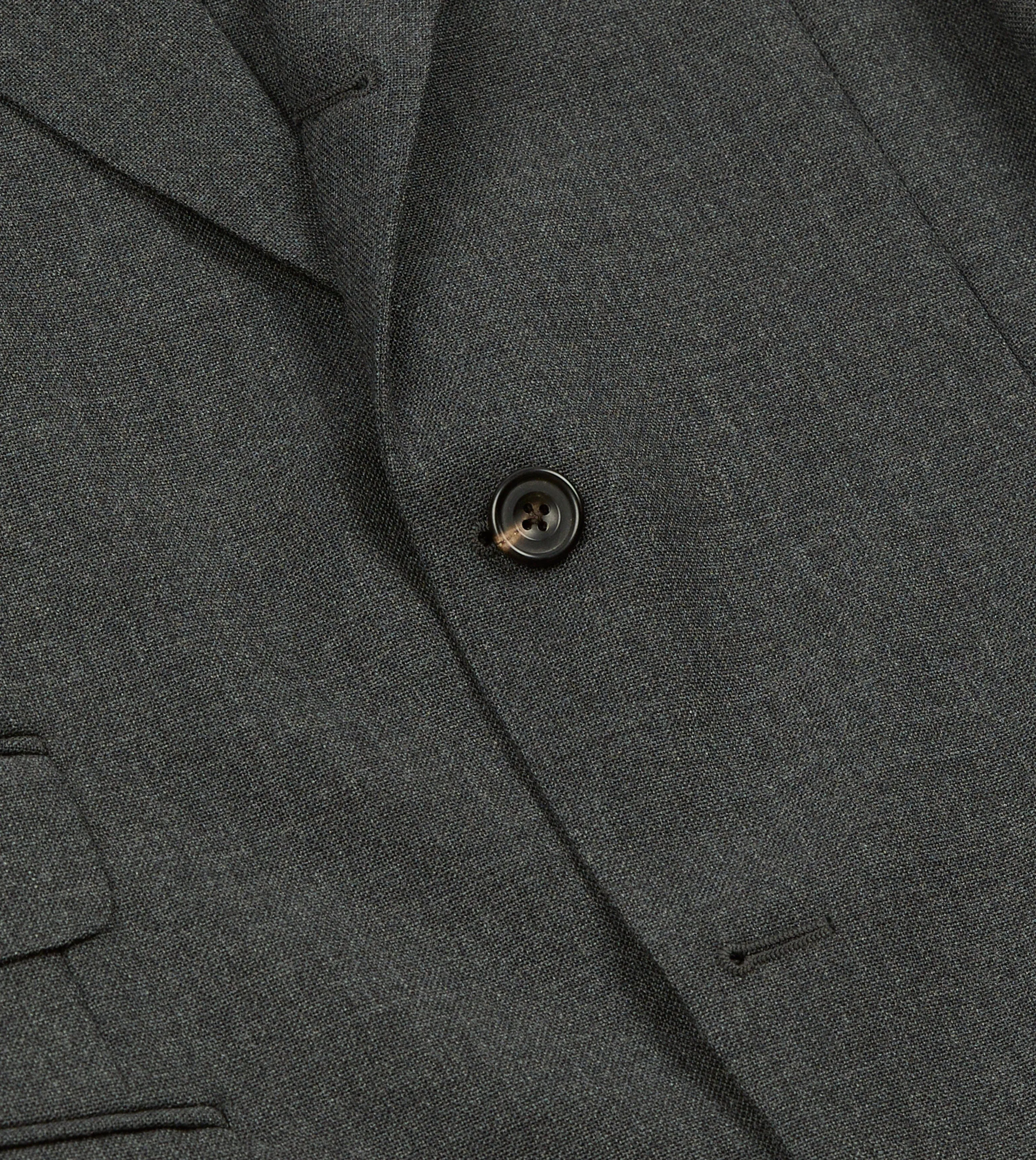 Grey Fresco® Wool Tailored Jacket sold by Drake's London product image thumbnail 5