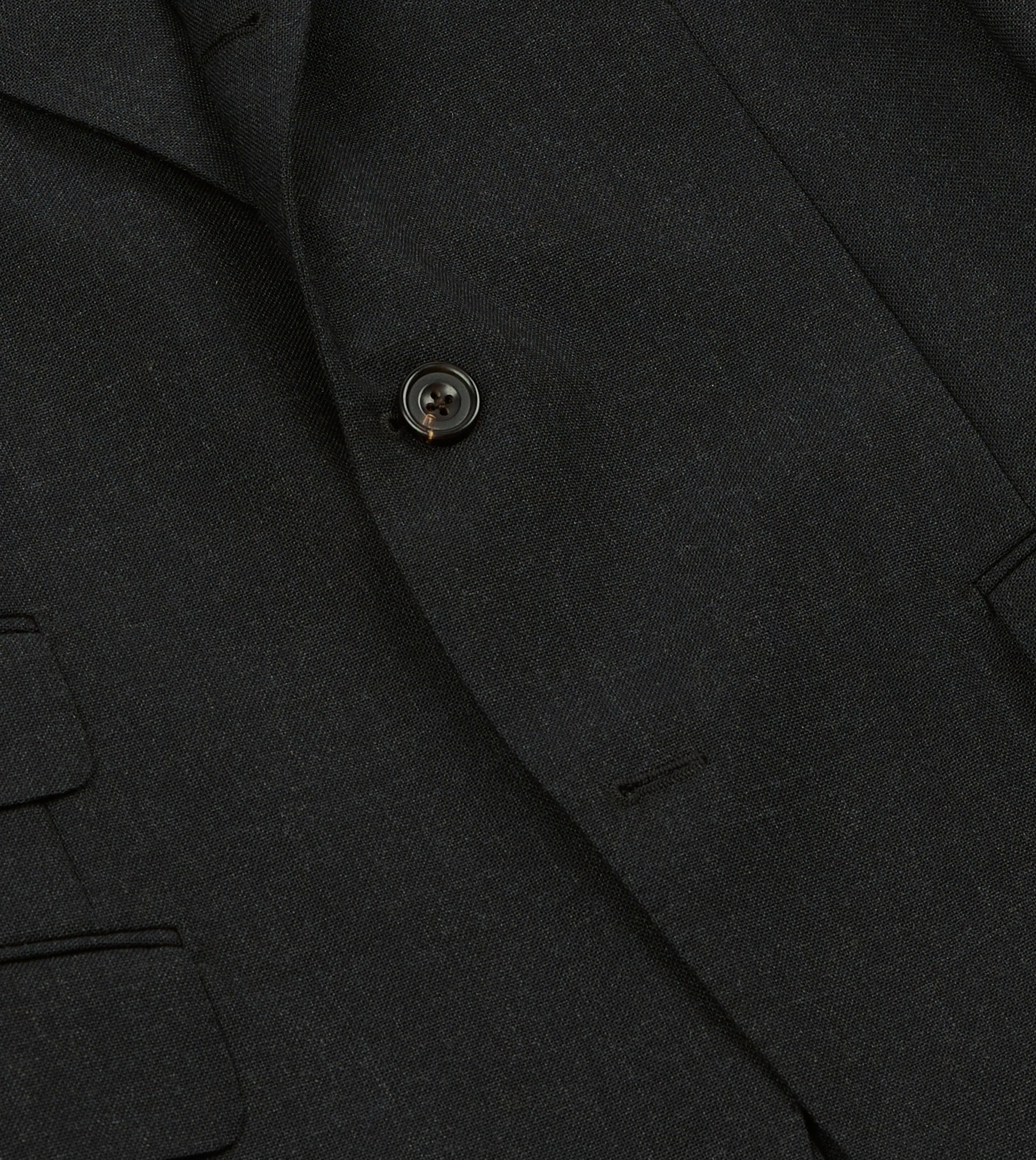 Charcoal Fresco® Wool Tailored Jacket sold by Drake's London product image thumbnail 5