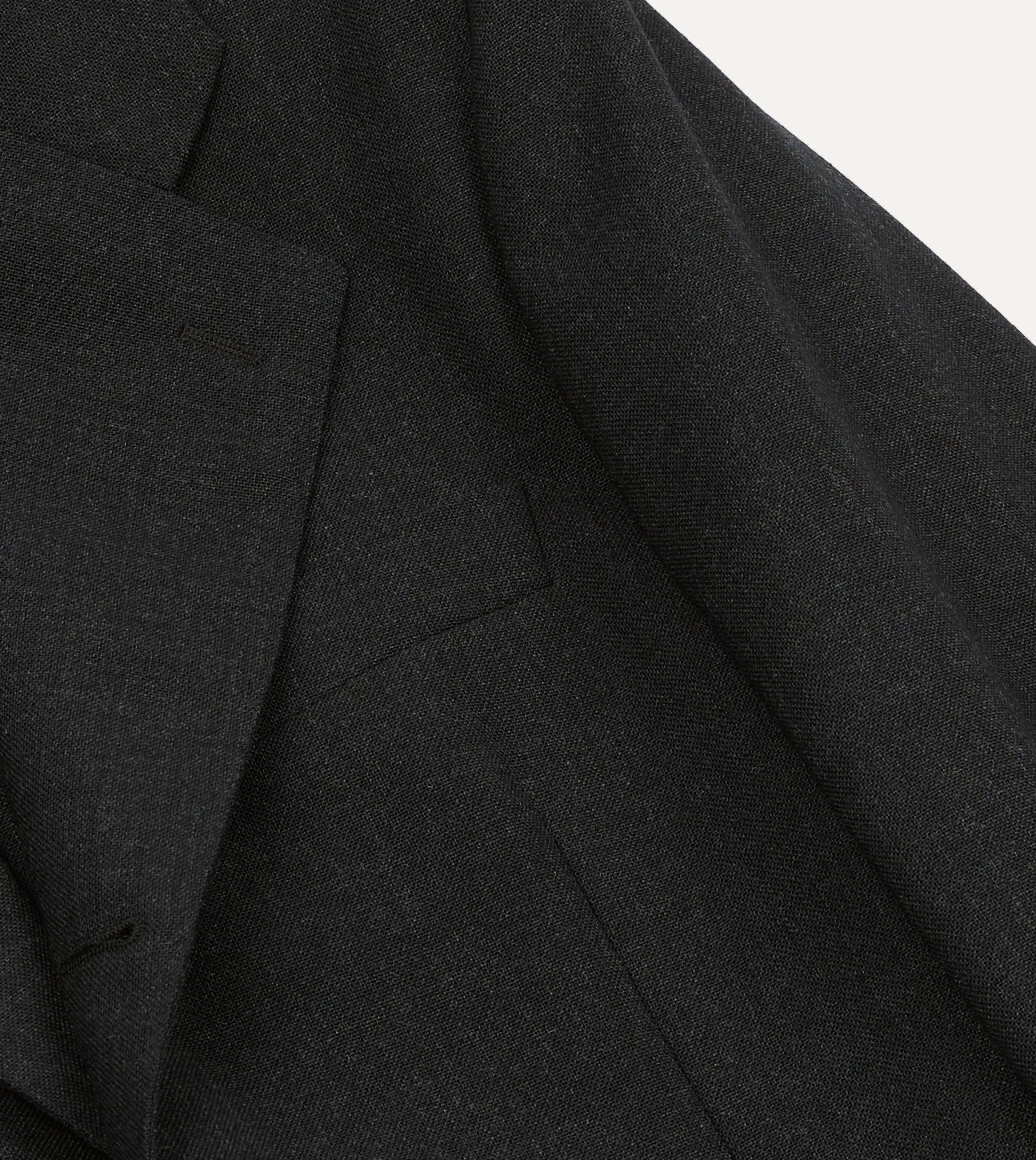 Charcoal Fresco® Wool Tailored Jacket sold by Drake's London product image thumbnail 4