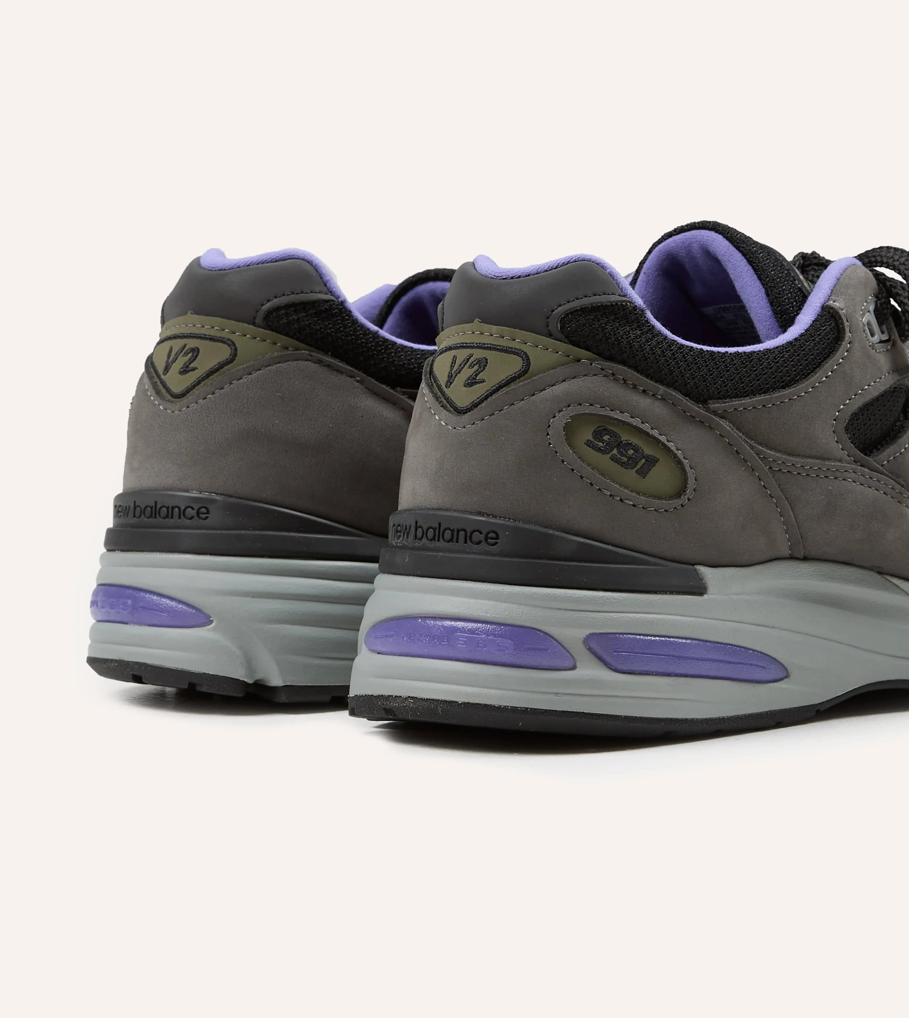 New Balance ‘Iconic Influences’ Magnet Black Made in UK 991v2 Trainers sold by Drake's London product image thumbnail 5