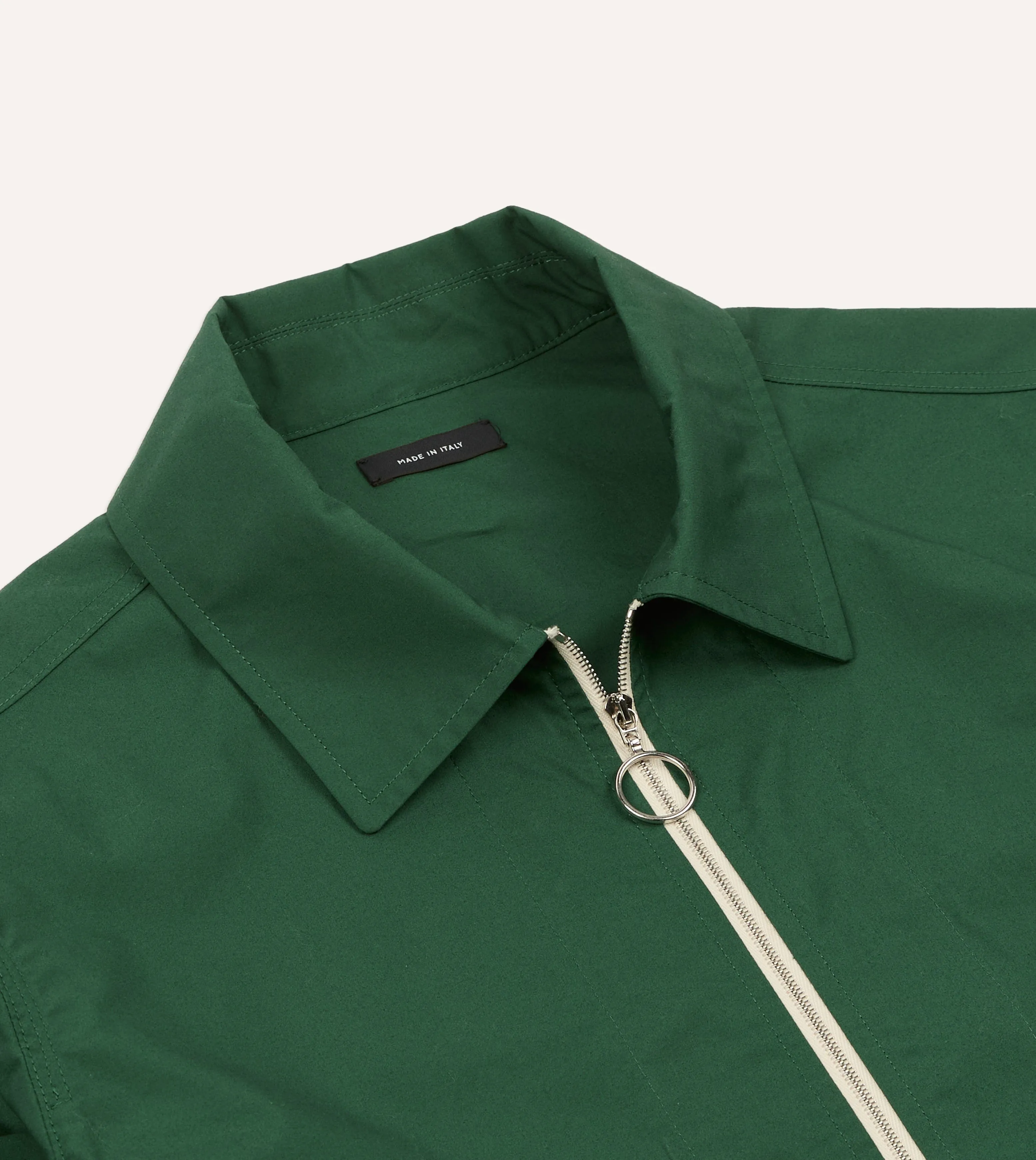 Green Cotton Blouson Jacket sold by Drake's London product image thumbnail 3