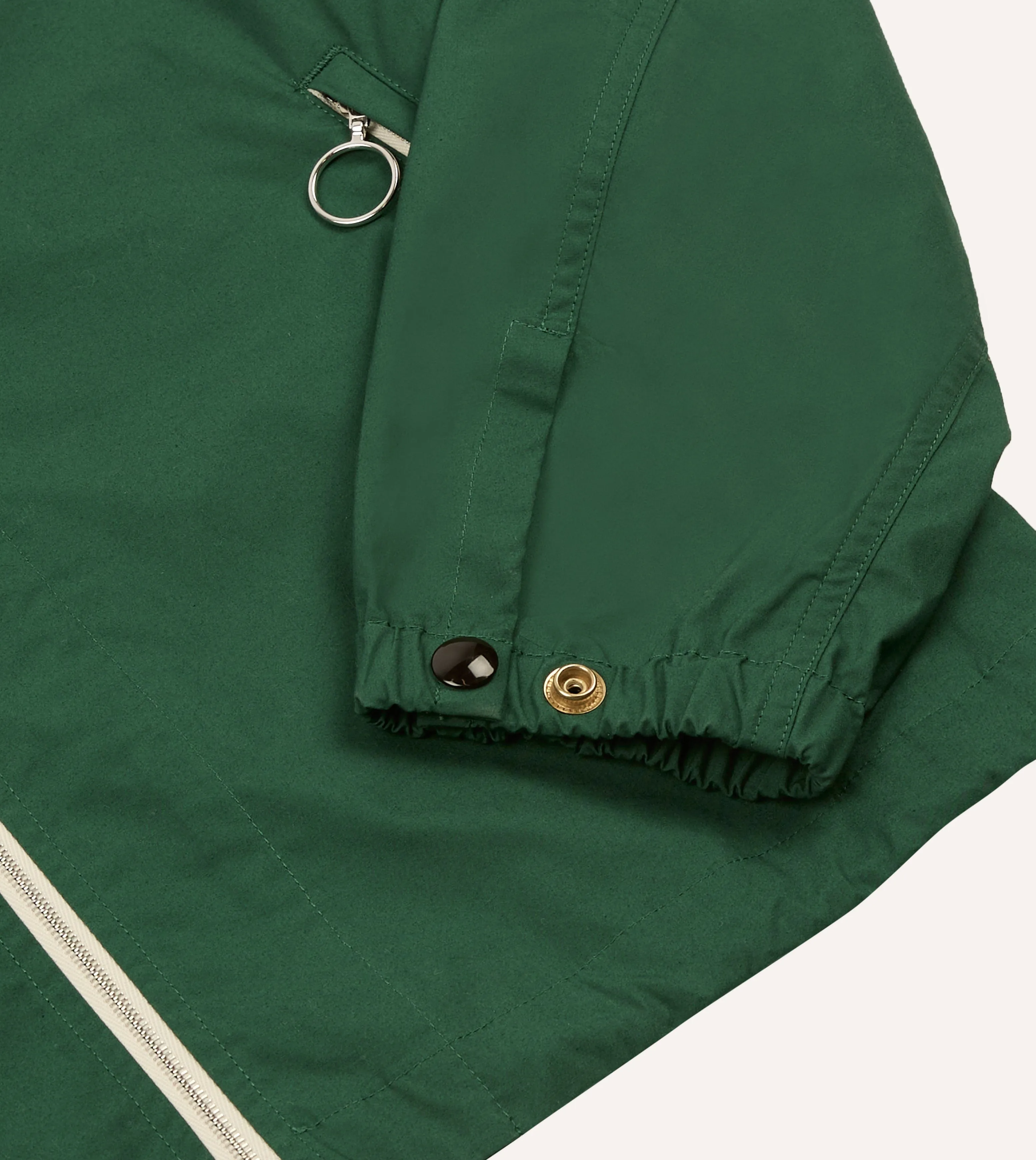 Green Cotton Blouson Jacket sold by Drake's London product image thumbnail 4