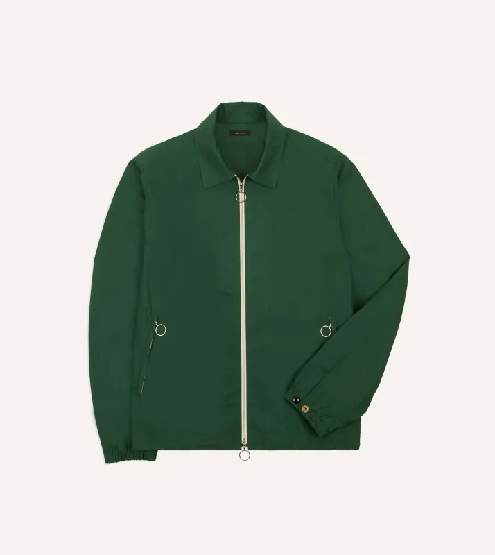 Green Cotton Blouson Jacket sold by Drake's London