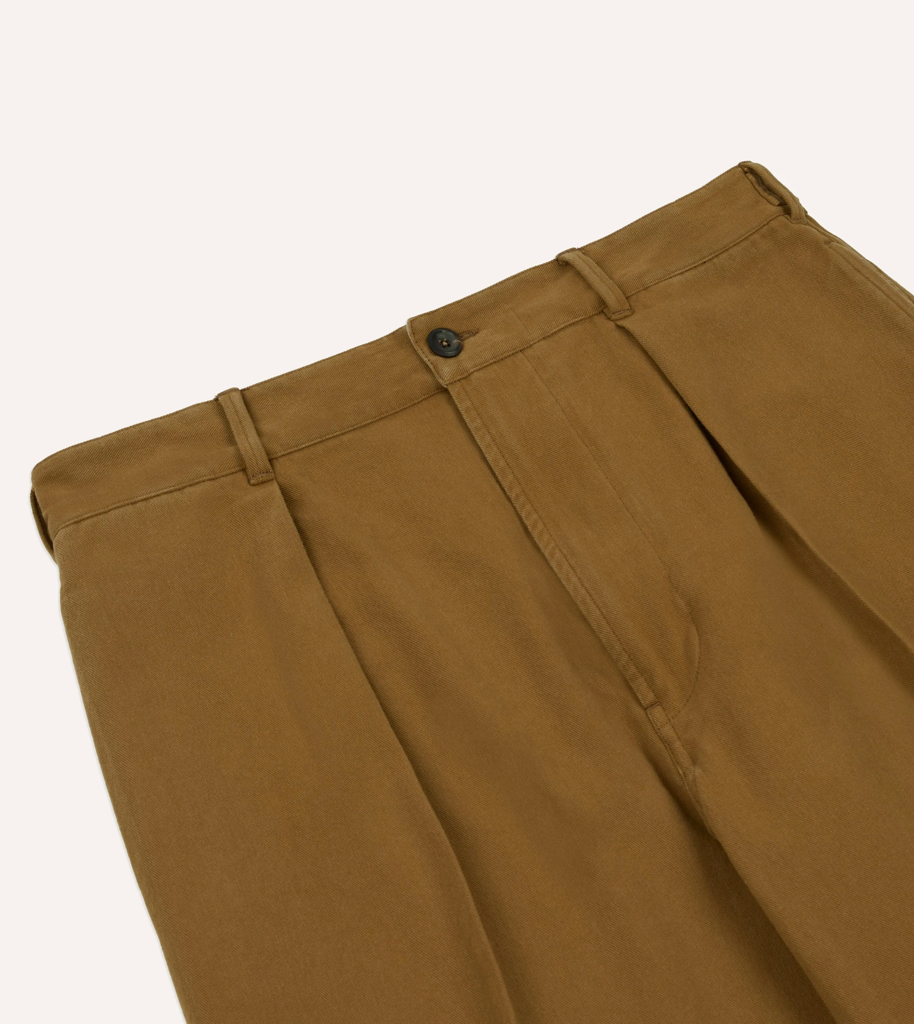 Camel Cotton Twill Field Games Trouser sold by Drake's London product image thumbnail 4