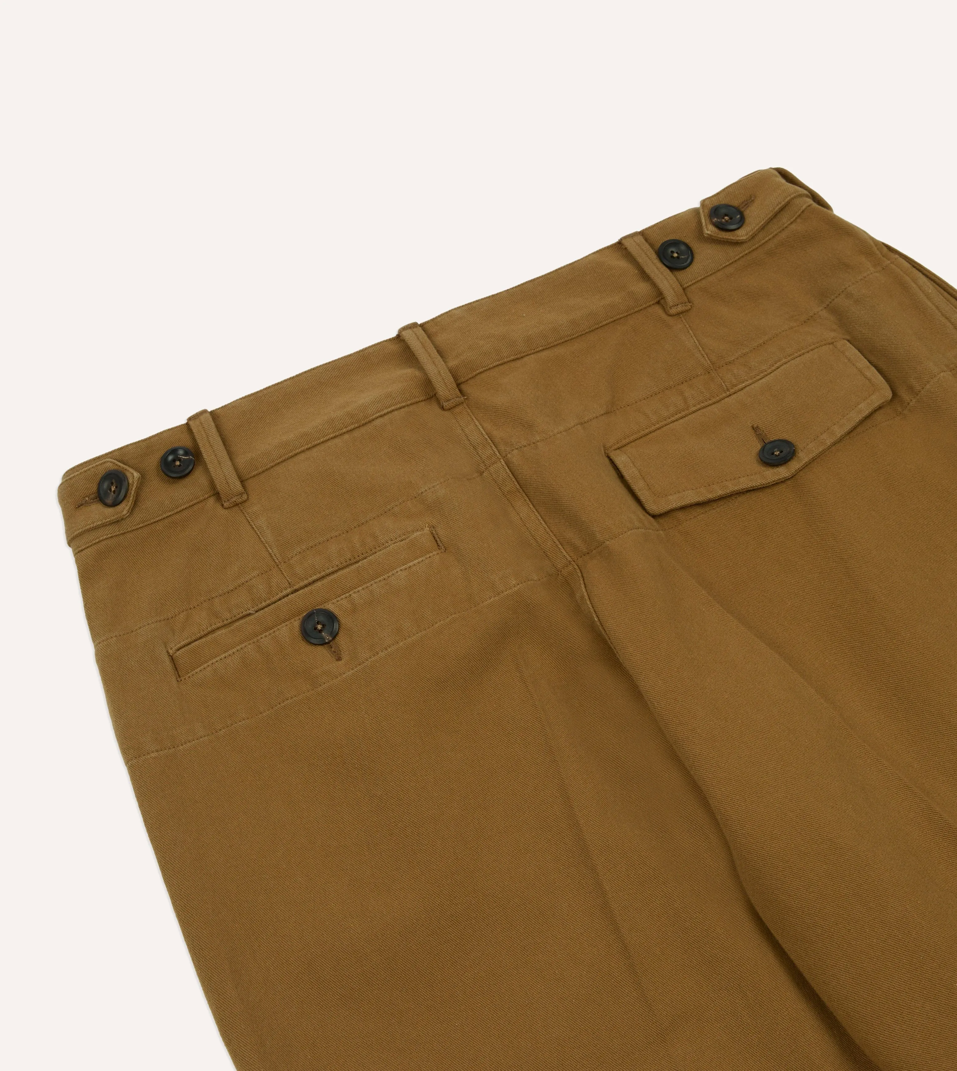 Camel Cotton Twill Field Games Trouser sold by Drake's London product image thumbnail 5