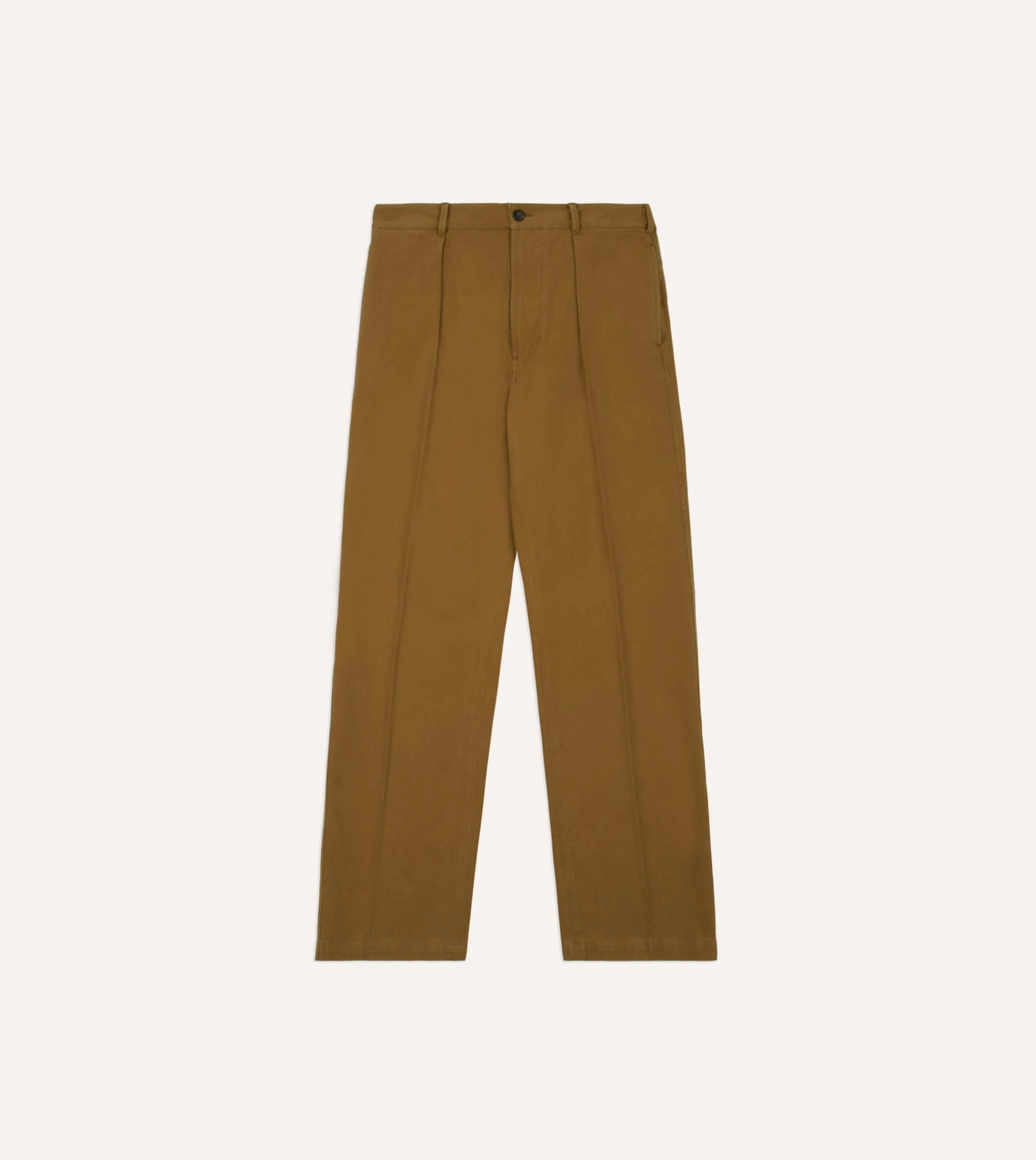 Camel Cotton Twill Field Games Trouser sold by Drake's London product image thumbnail 3