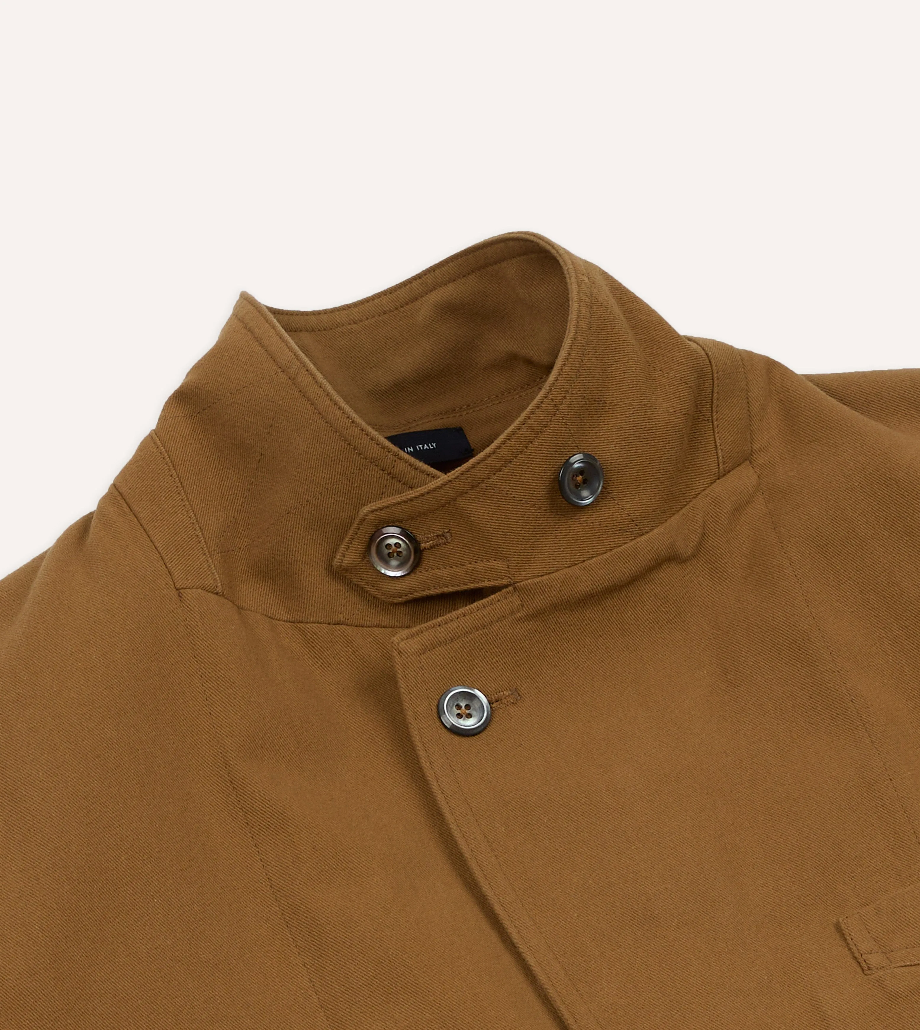 Camel Cotton Twill Field Games Blazer sold by Drake's London product image thumbnail 5