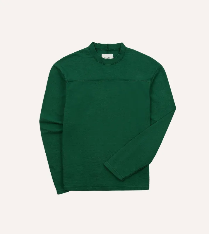 Green ’77’ Appliqué Panelled Cotton Training T-Shirt made by Drake's London