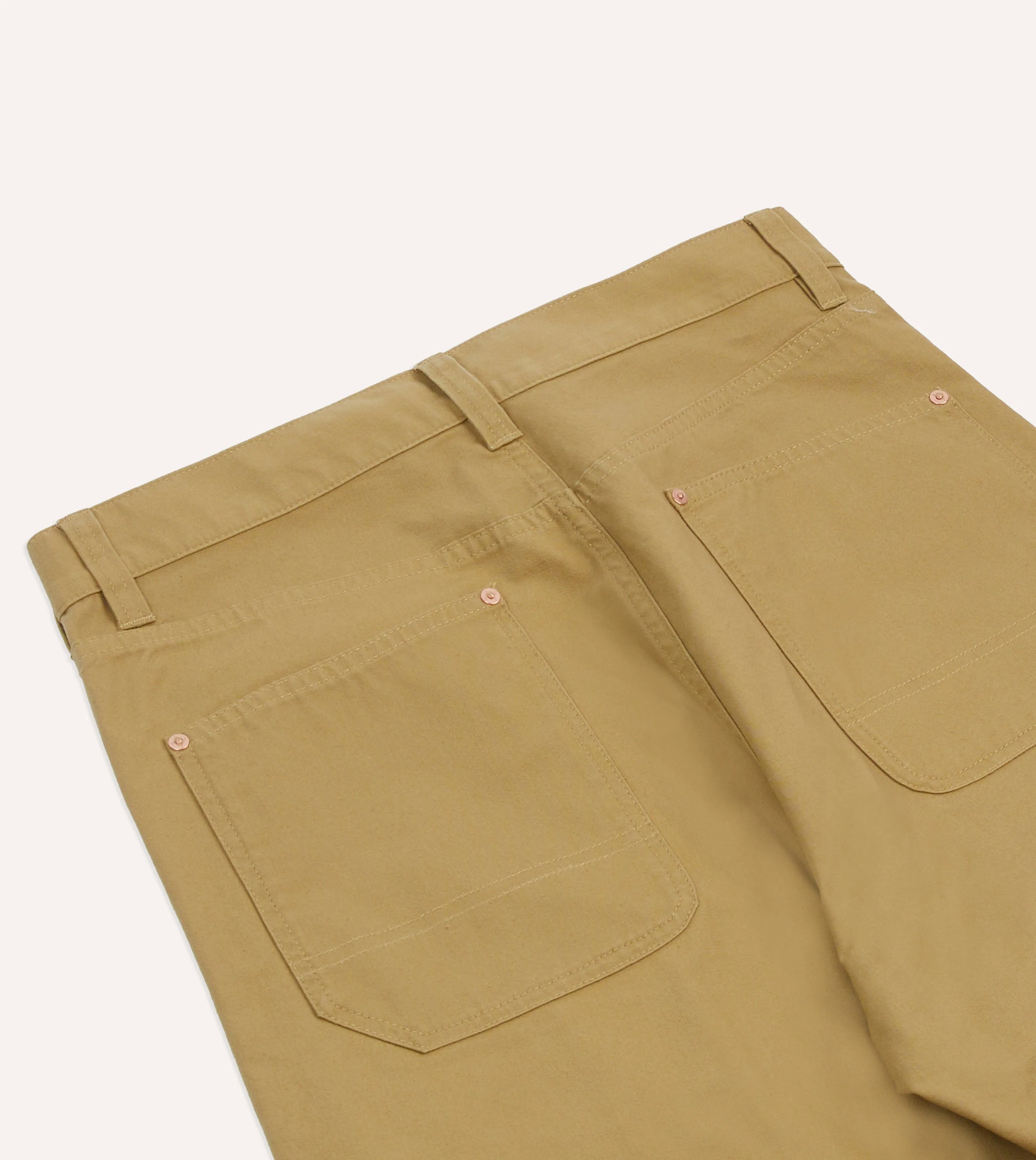 Sand Lightweight Cotton Canvas Carpenter Pant sold by Drake's London product image thumbnail 5