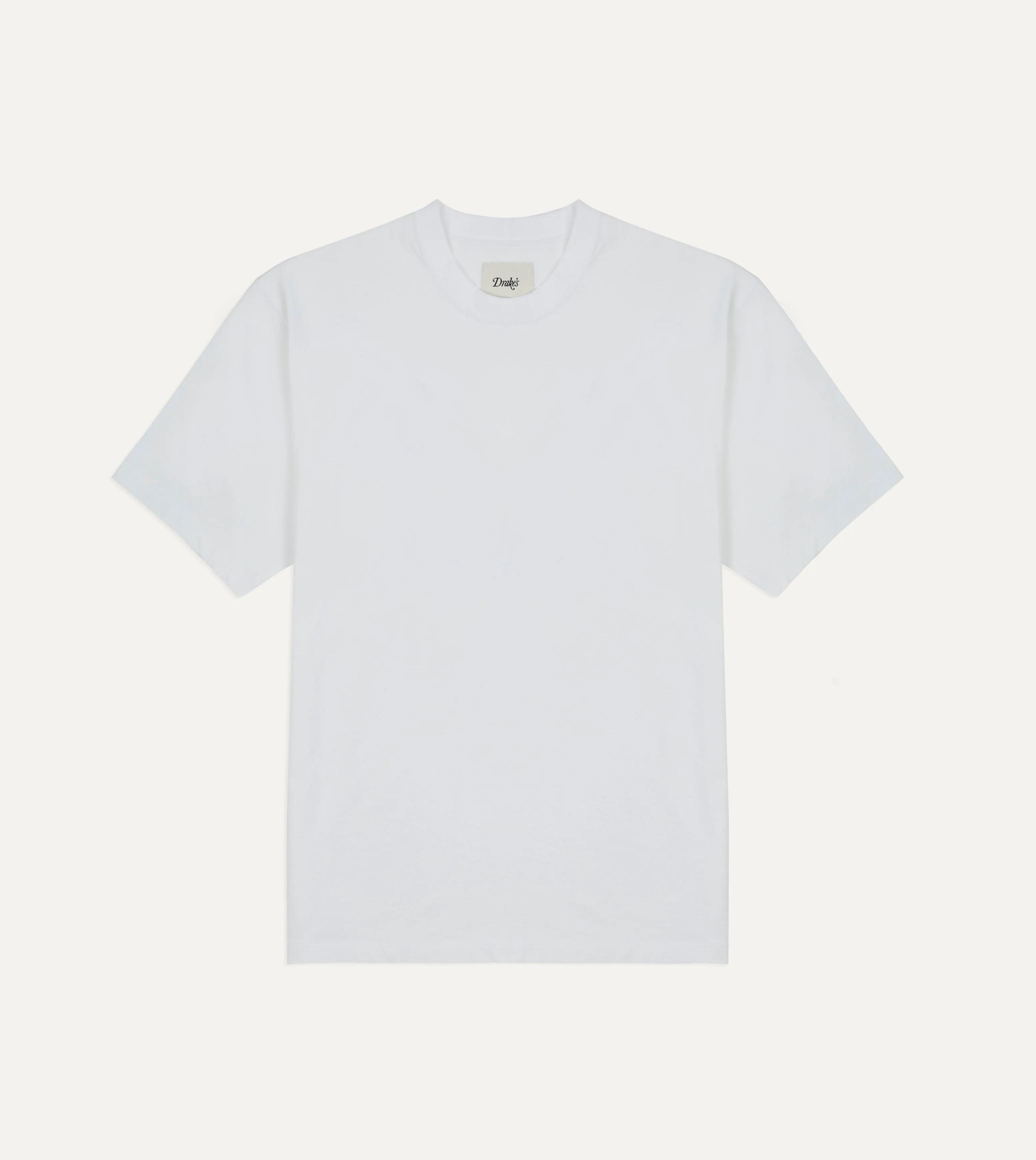 White 'Cockerel' Print Short-Sleeve Hiking T-Shirt sold by Drake's London product image thumbnail 2
