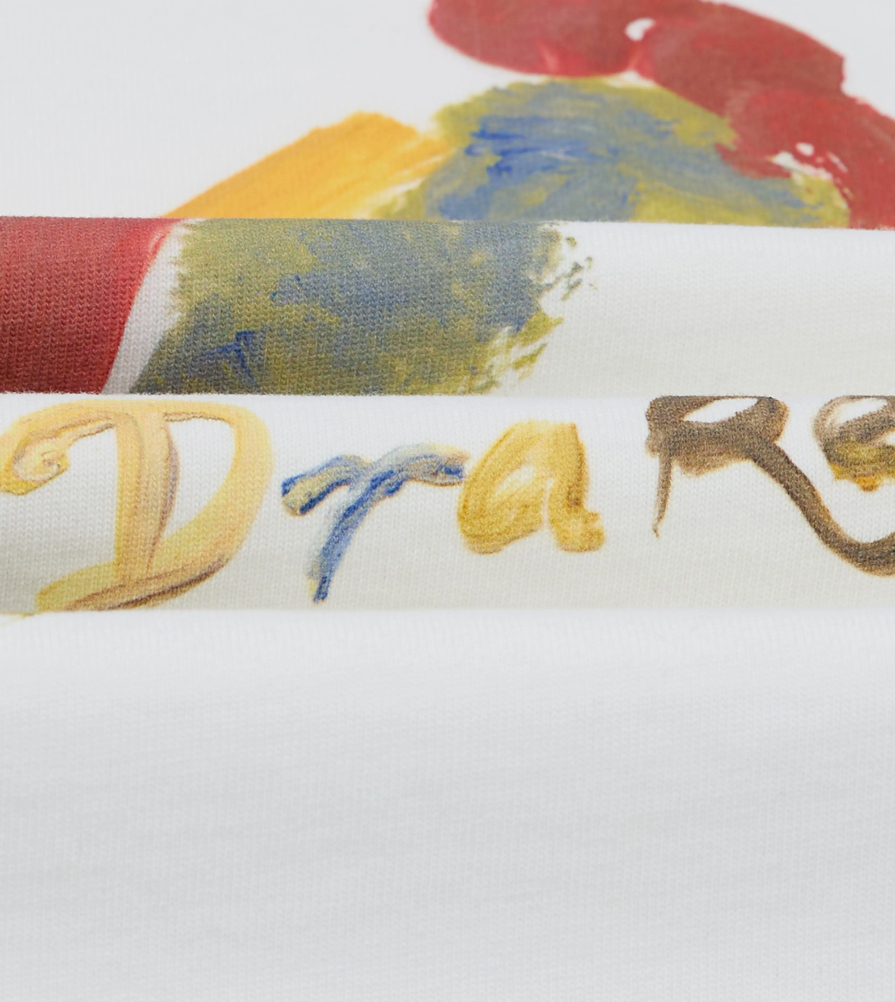 White 'Cockerel' Print Short-Sleeve Hiking T-Shirt sold by Drake's London product image thumbnail 3