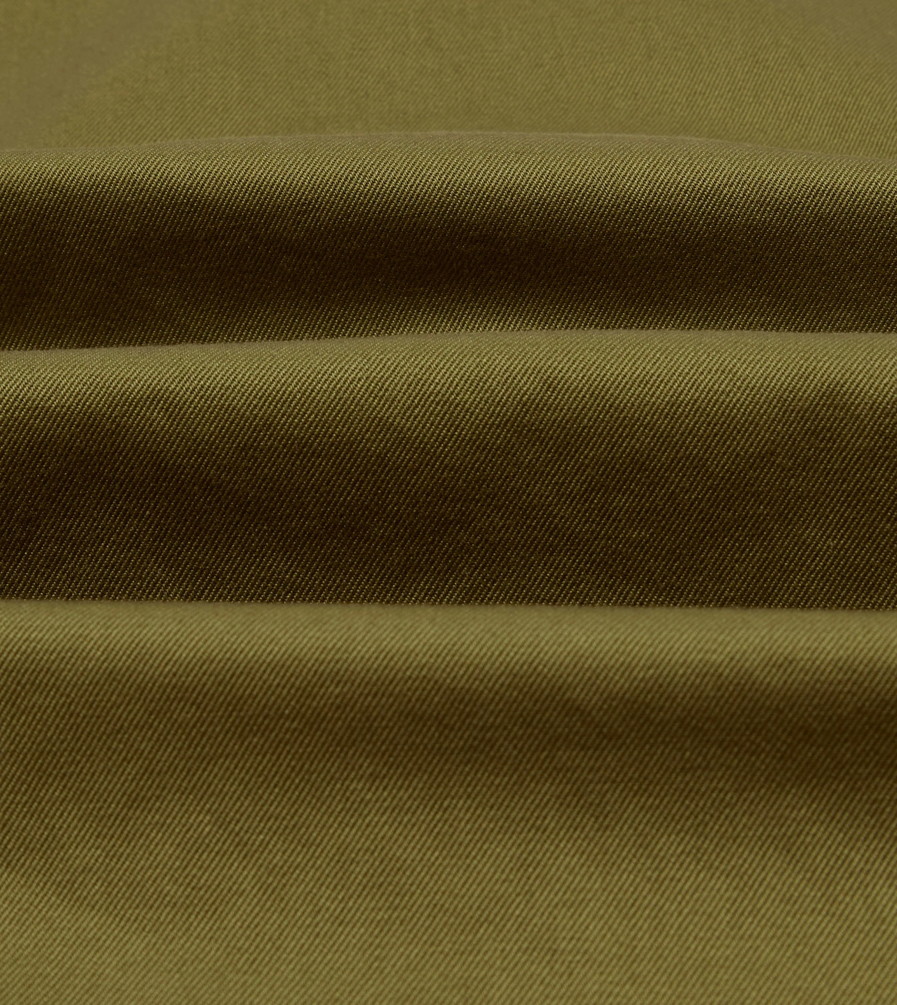 Green Cotton Twill Three-Pocket Overshirt sold by Drake's London product image thumbnail 2