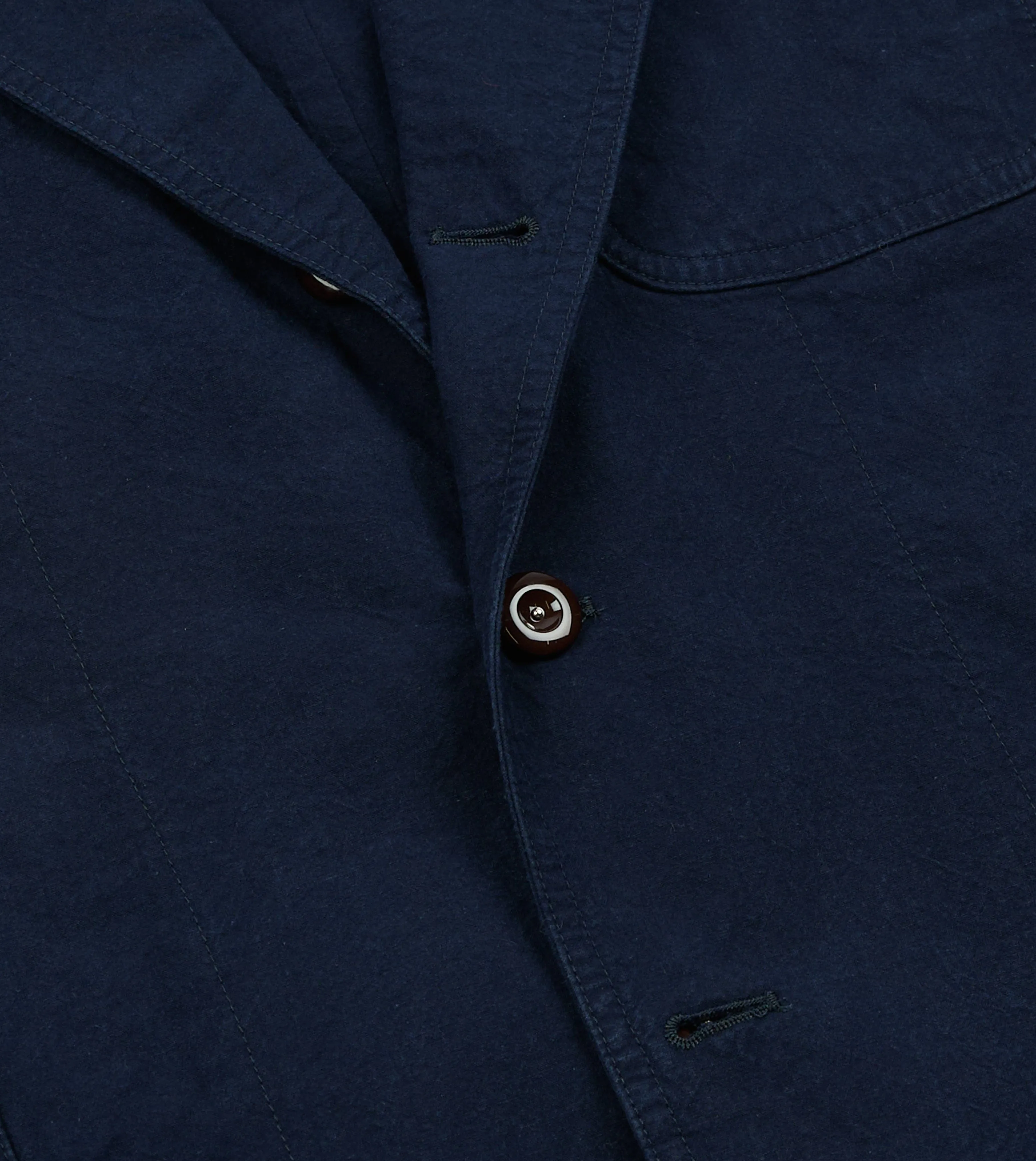 Navy Cotton-Linen Double Layer Games Blazer sold by Drake's London product image thumbnail 5