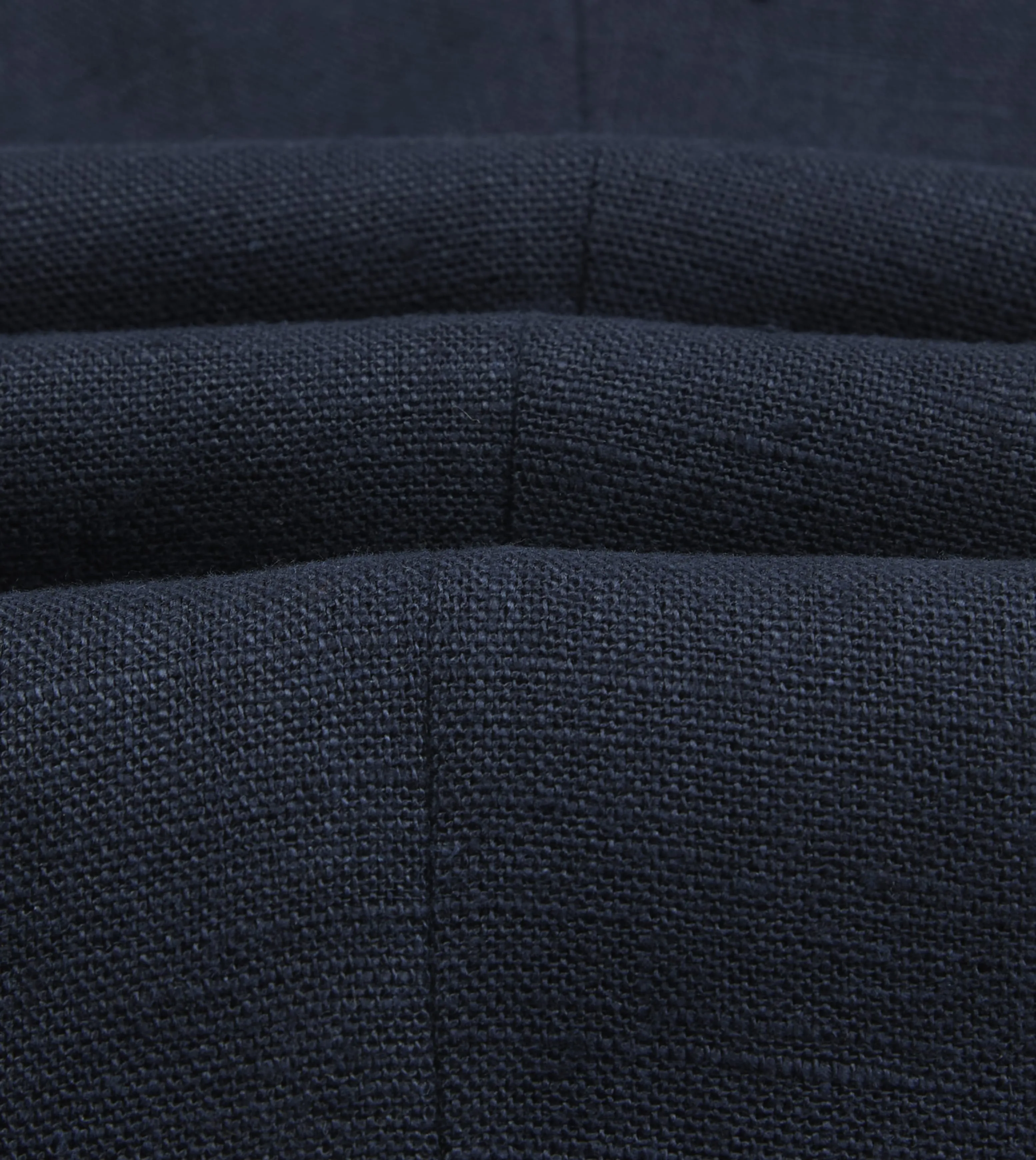 Navy Linen Single Pleat Trouser sold by Drake's London product image thumbnail 2