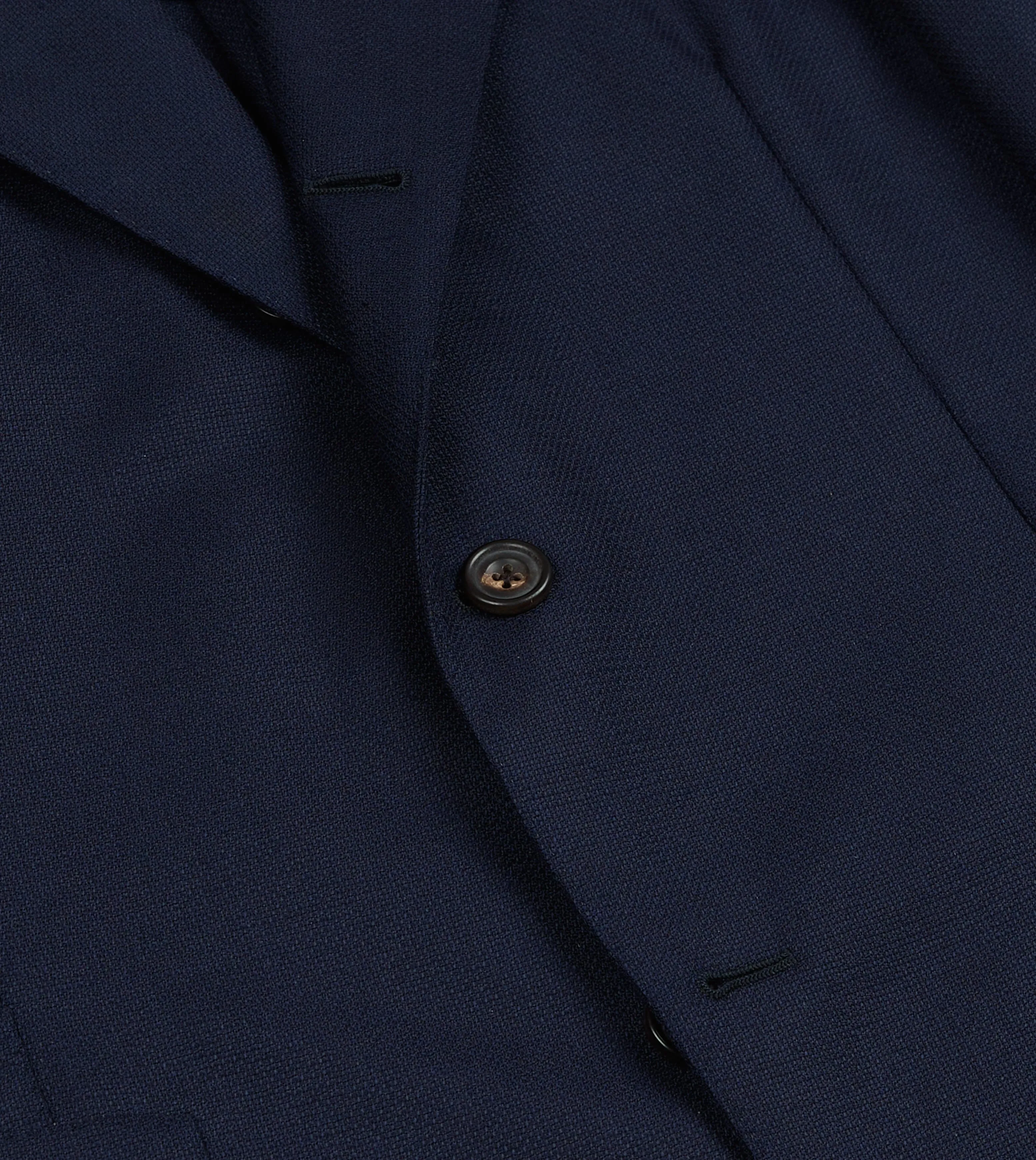 Navy Fresco® Wool Tailored Jacket sold by Drake's London product image thumbnail 5