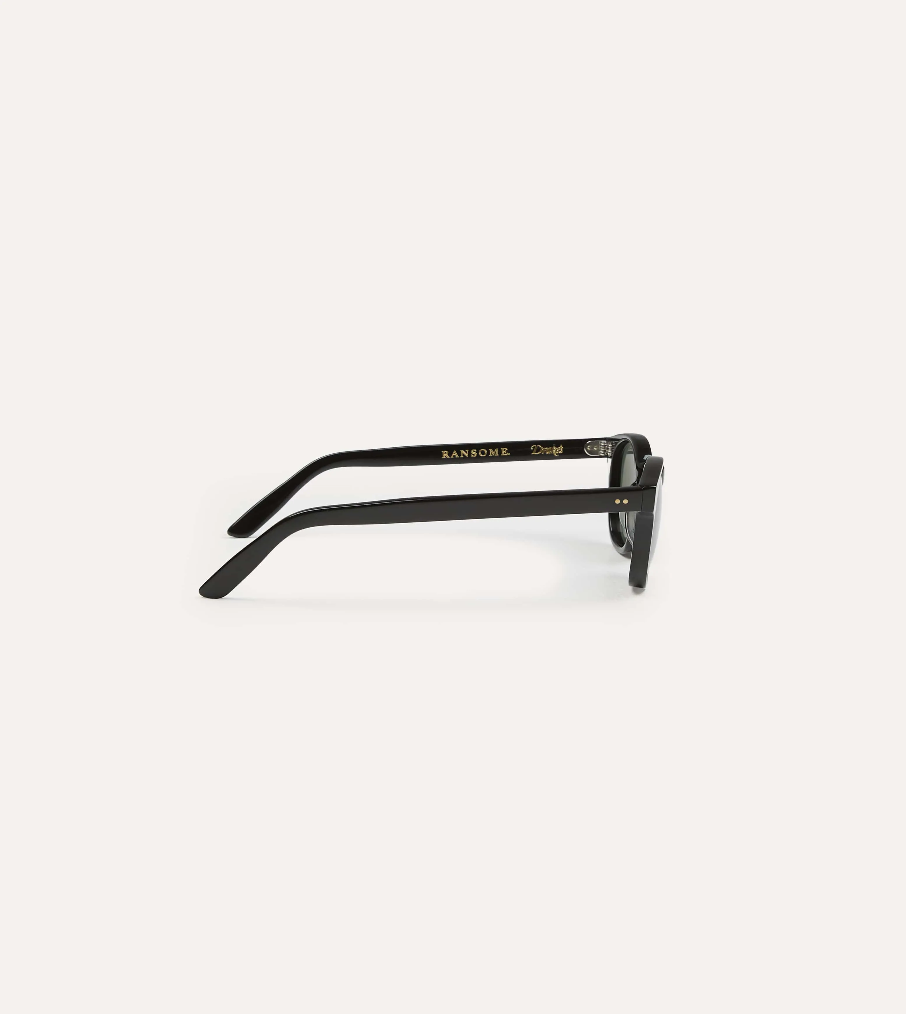 Drake's by Ransome Black Panto Frame Sunglasses sold by Drake's London product image thumbnail 5