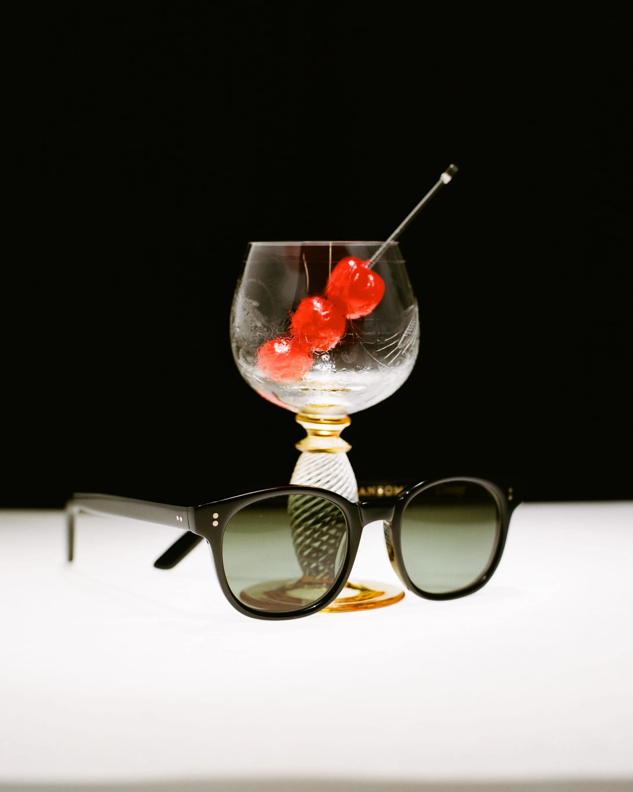 Drake's by Ransome Black Panto Frame Sunglasses sold by Drake's London product image thumbnail 2