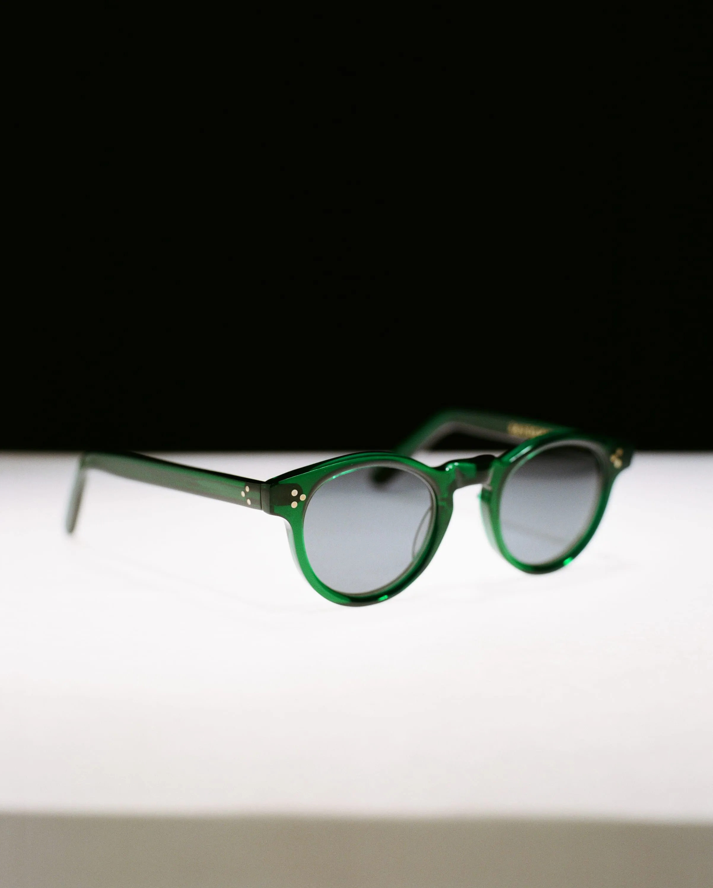 Drake's by Ransome Dark Green Panto Frame Sunglasses sold by Drake's London product image thumbnail 2