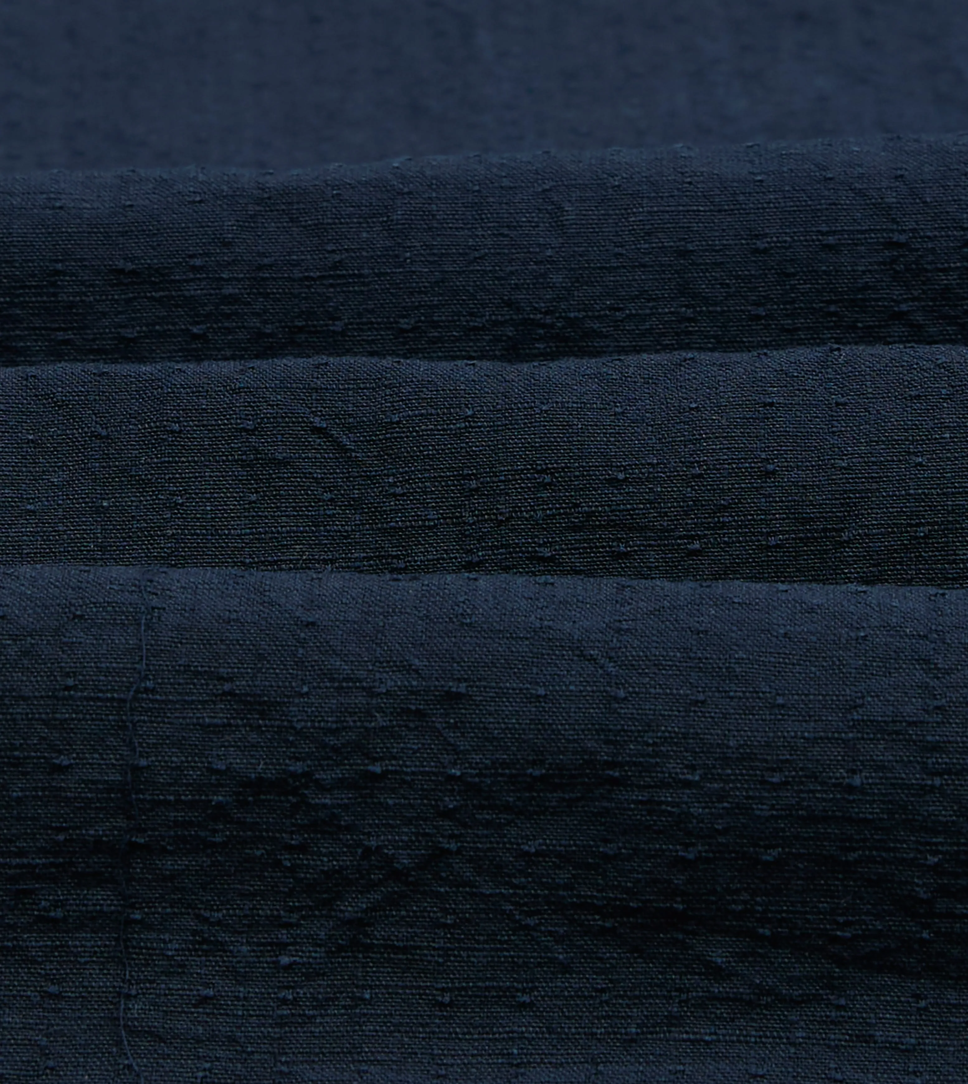 Navy Cotton-Linen Camp Collar Three Pocket Short Sleeve Shirt sold by Drake's London product image thumbnail 2