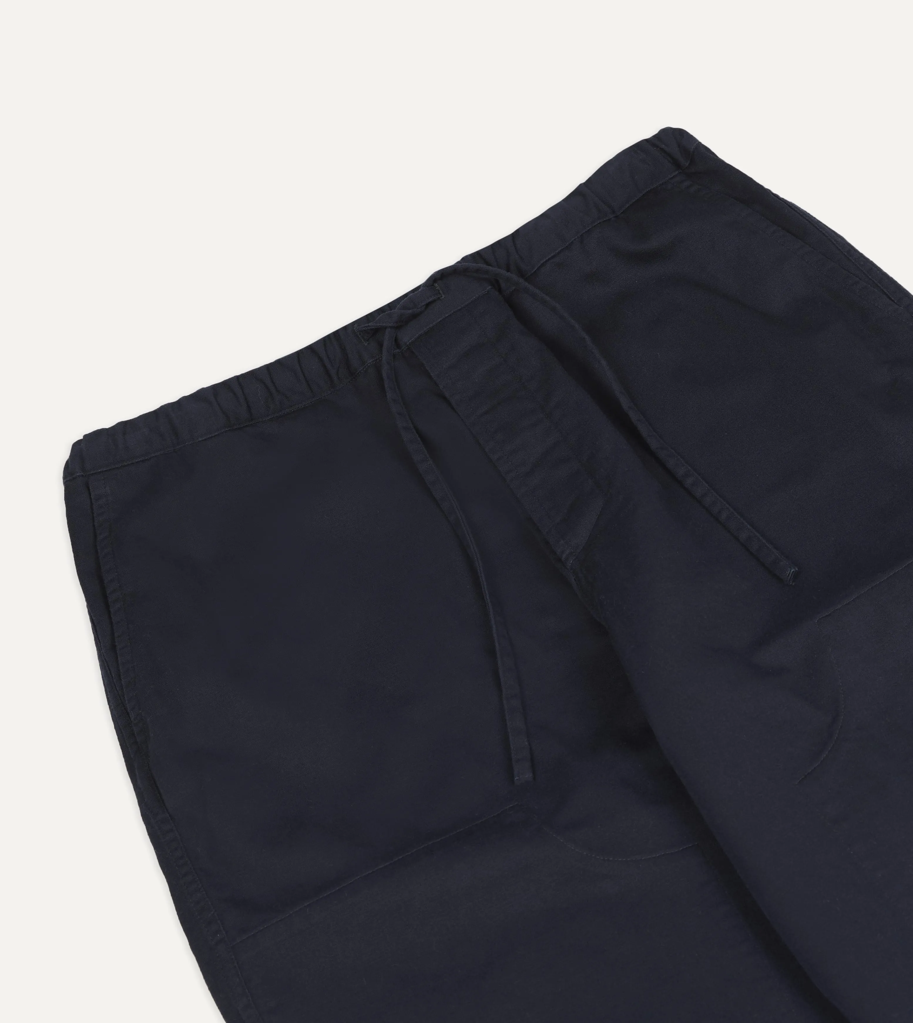Navy Cotton Drawstring Trousers sold by Drake's London product image thumbnail 4