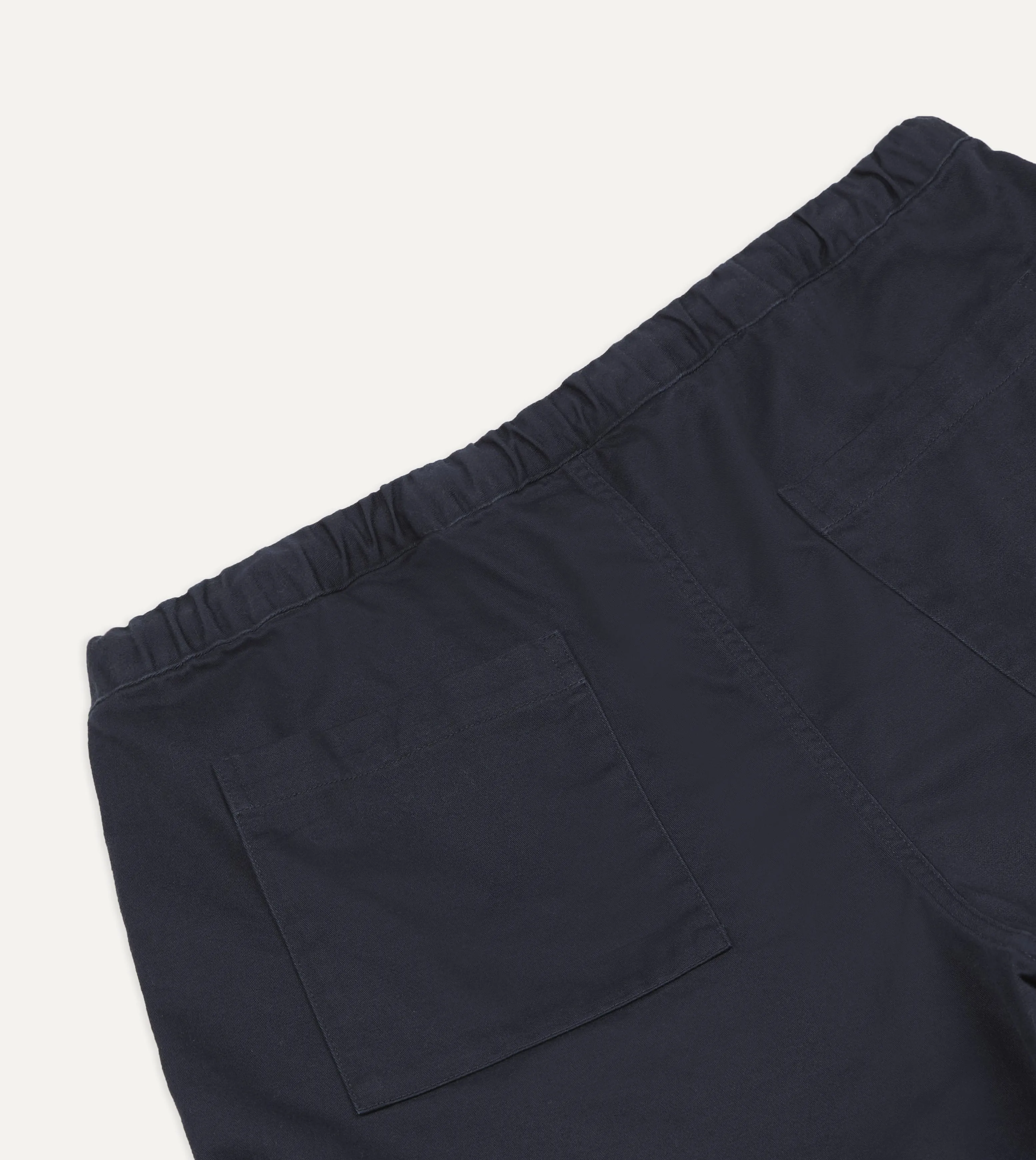 Navy Cotton Drawstring Shorts sold by Drake's London product image thumbnail 4