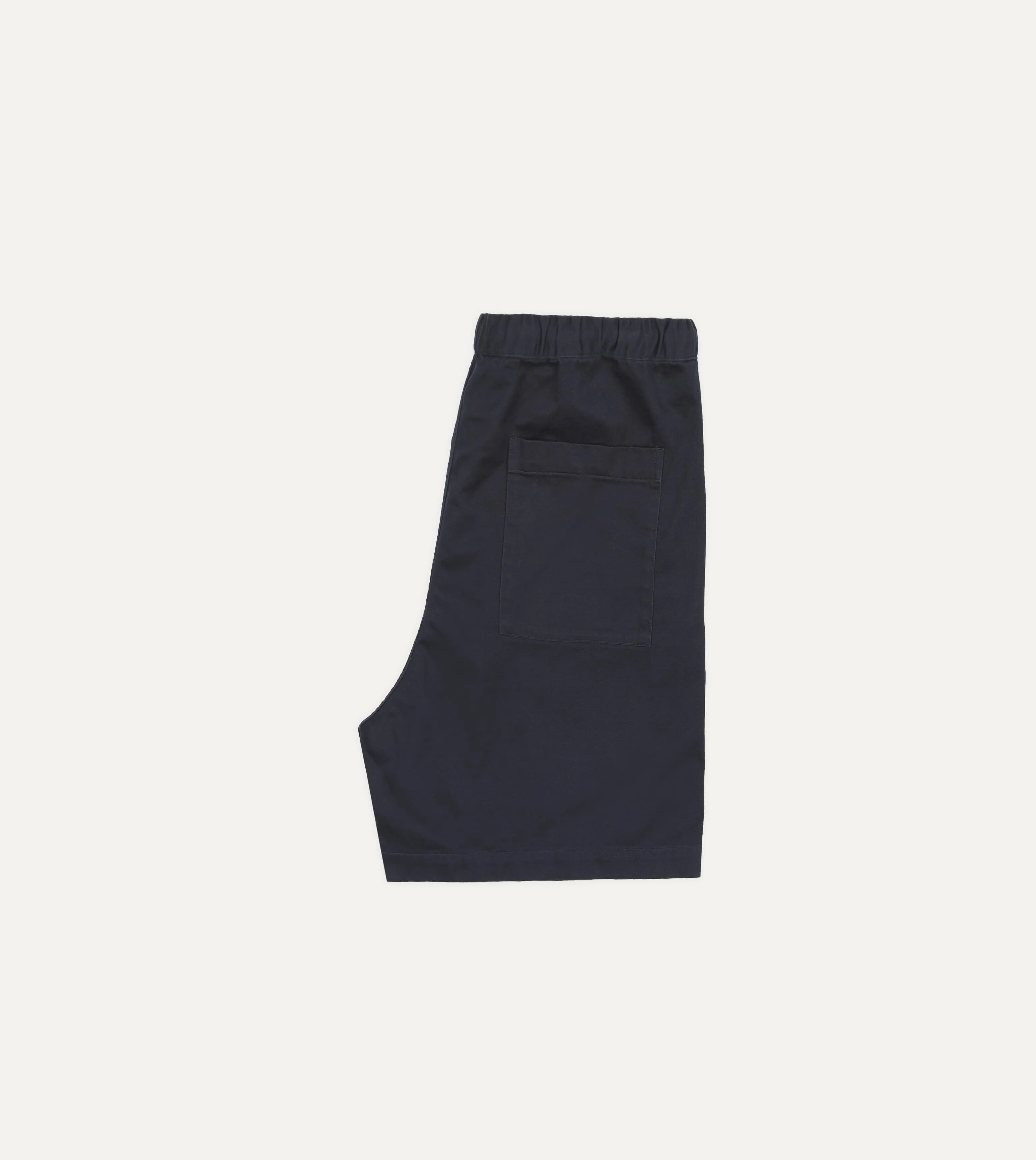 Navy Cotton Drawstring Shorts sold by Drake's London product image thumbnail 5