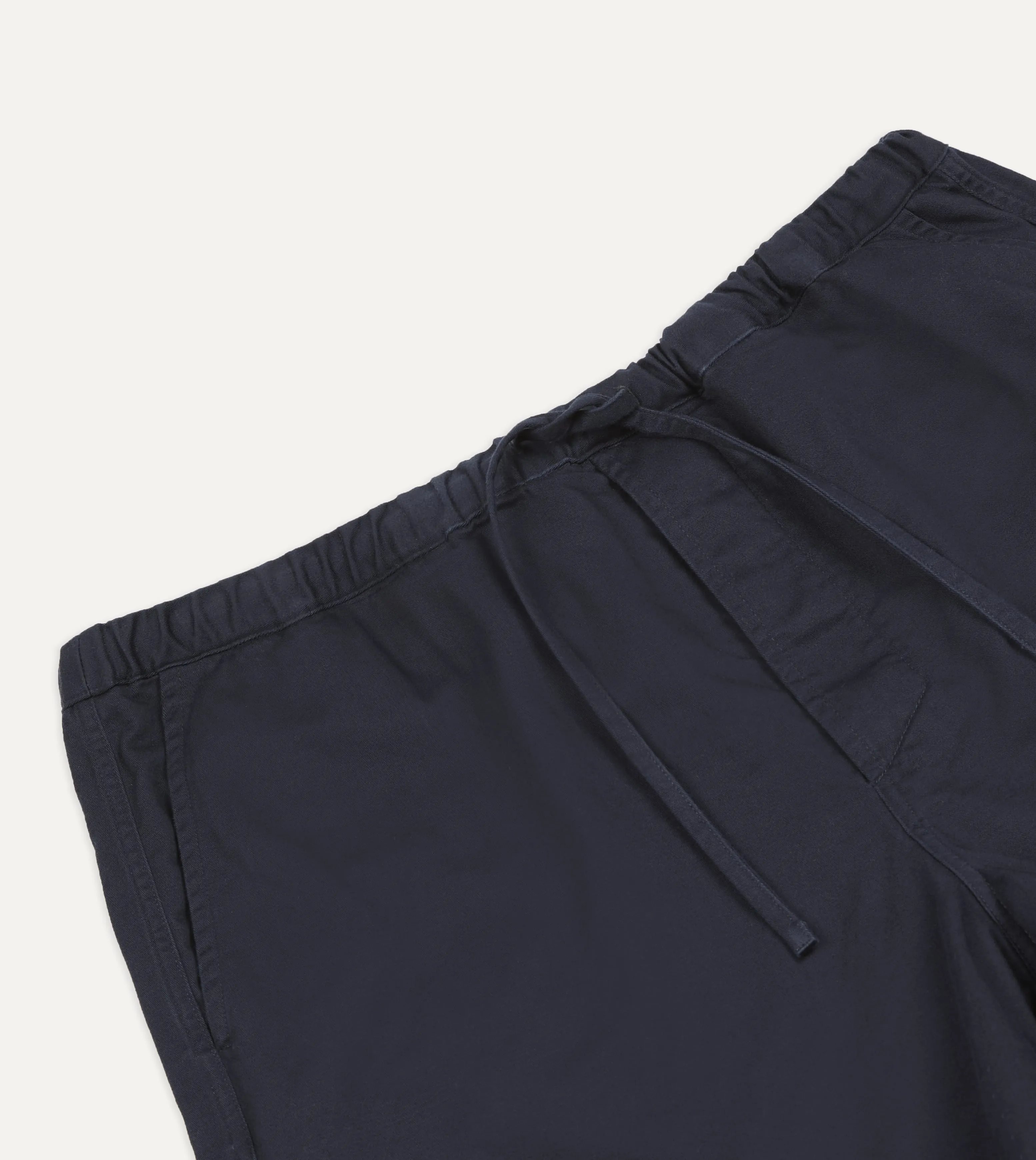 Navy Cotton Drawstring Shorts sold by Drake's London product image thumbnail 3
