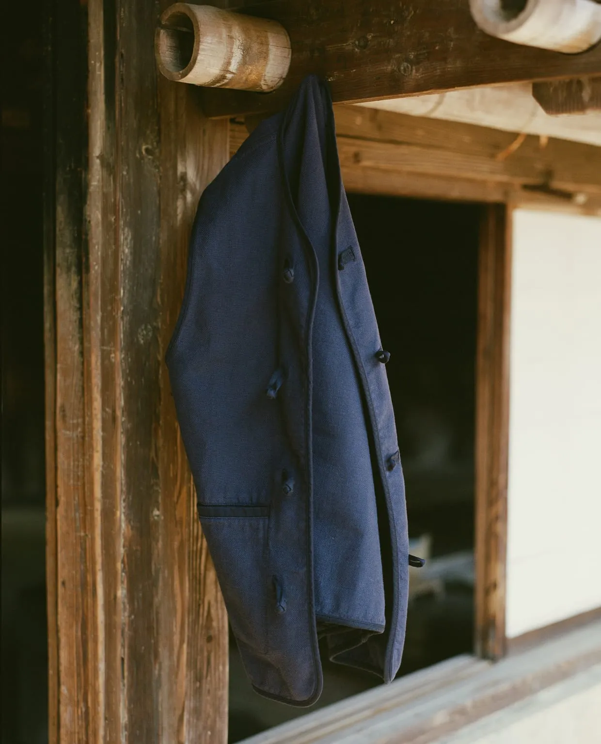 Navy Cotton Artist Vest sold by Drake's London product image thumbnail 2