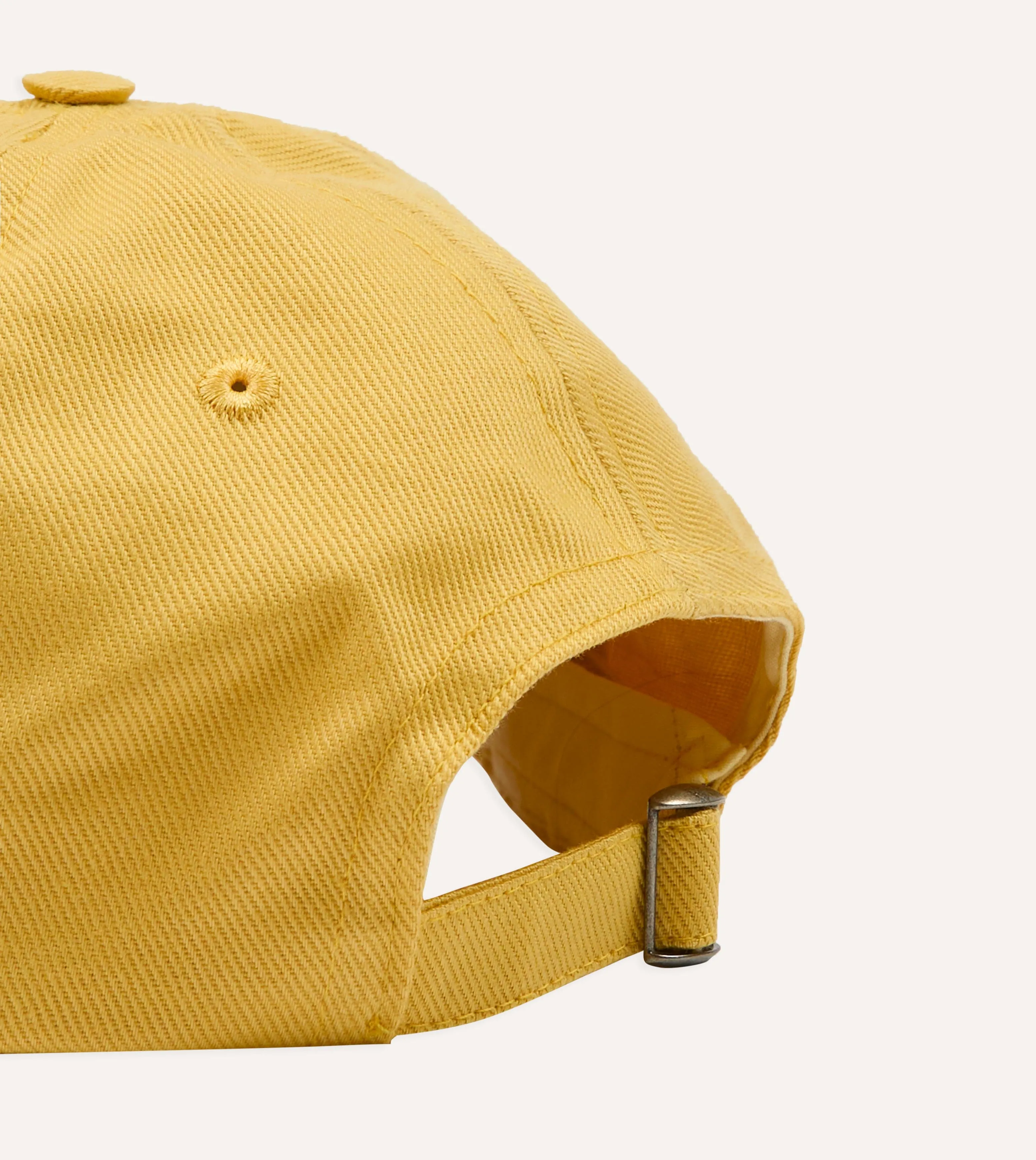 Yellow 'Cow Figurine' Cotton Twill Baseball Cap sold by Drake's London product image thumbnail 2