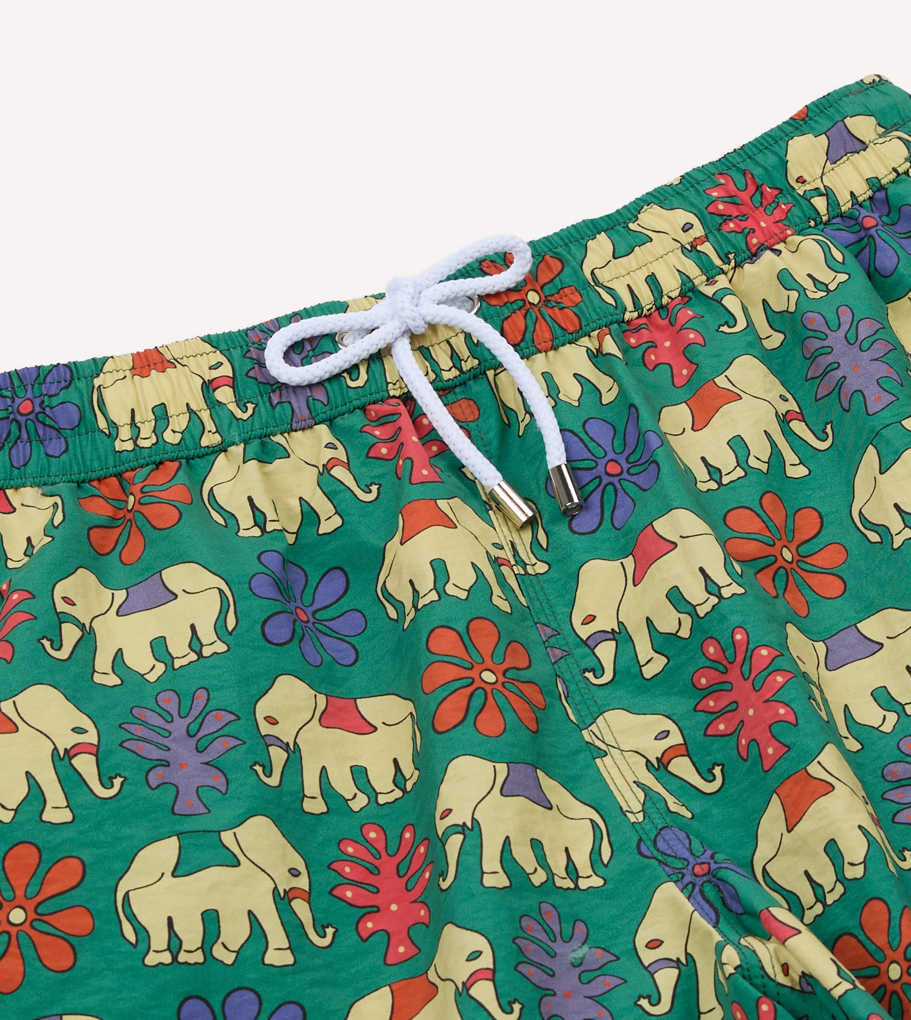 Elephant Print Nylon Drawstring Swim Shorts sold by Drake's London product image thumbnail 3