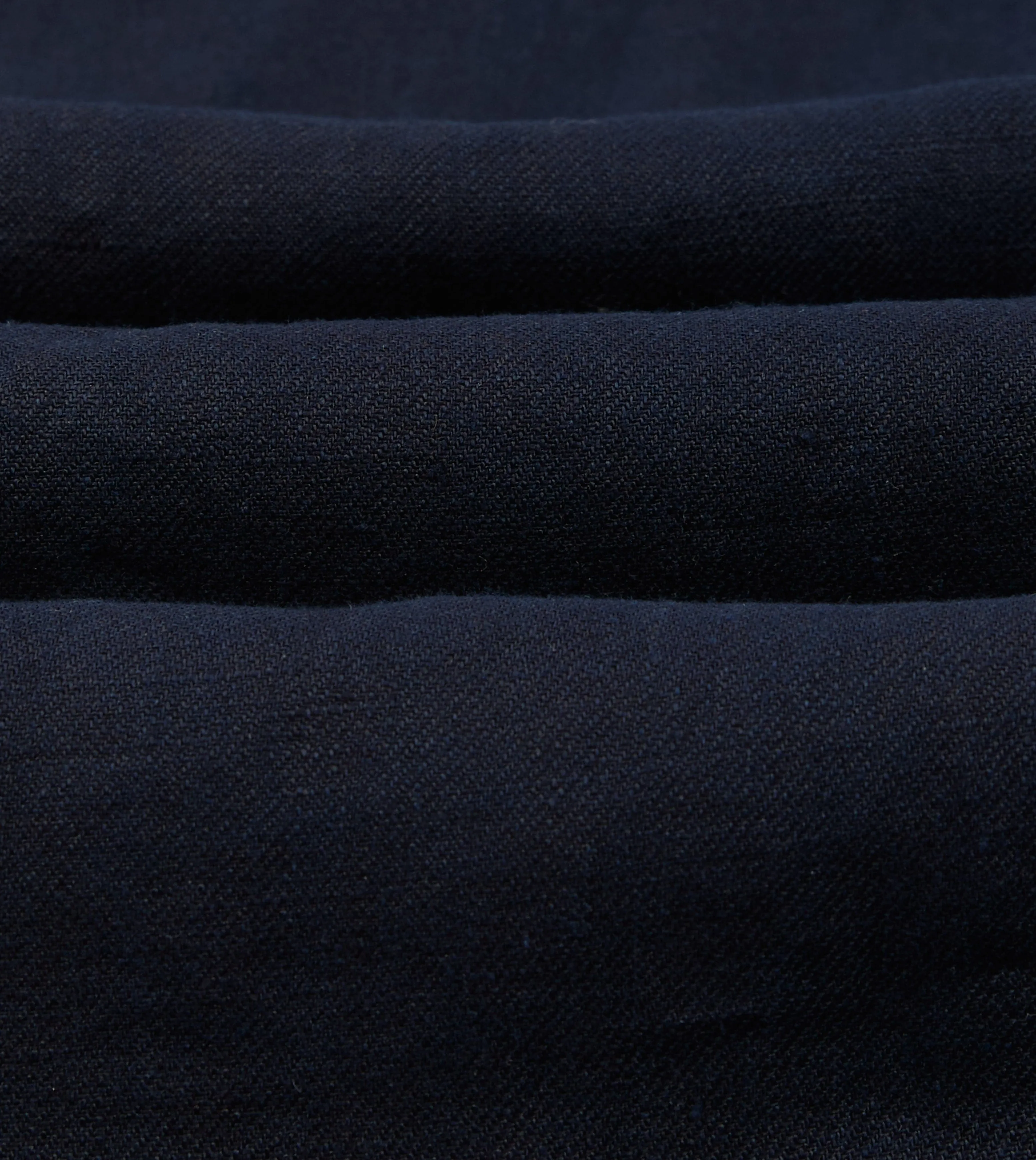 Navy Linen Twill Two-Pocket Work Shirt sold by Drake's London product image thumbnail 2