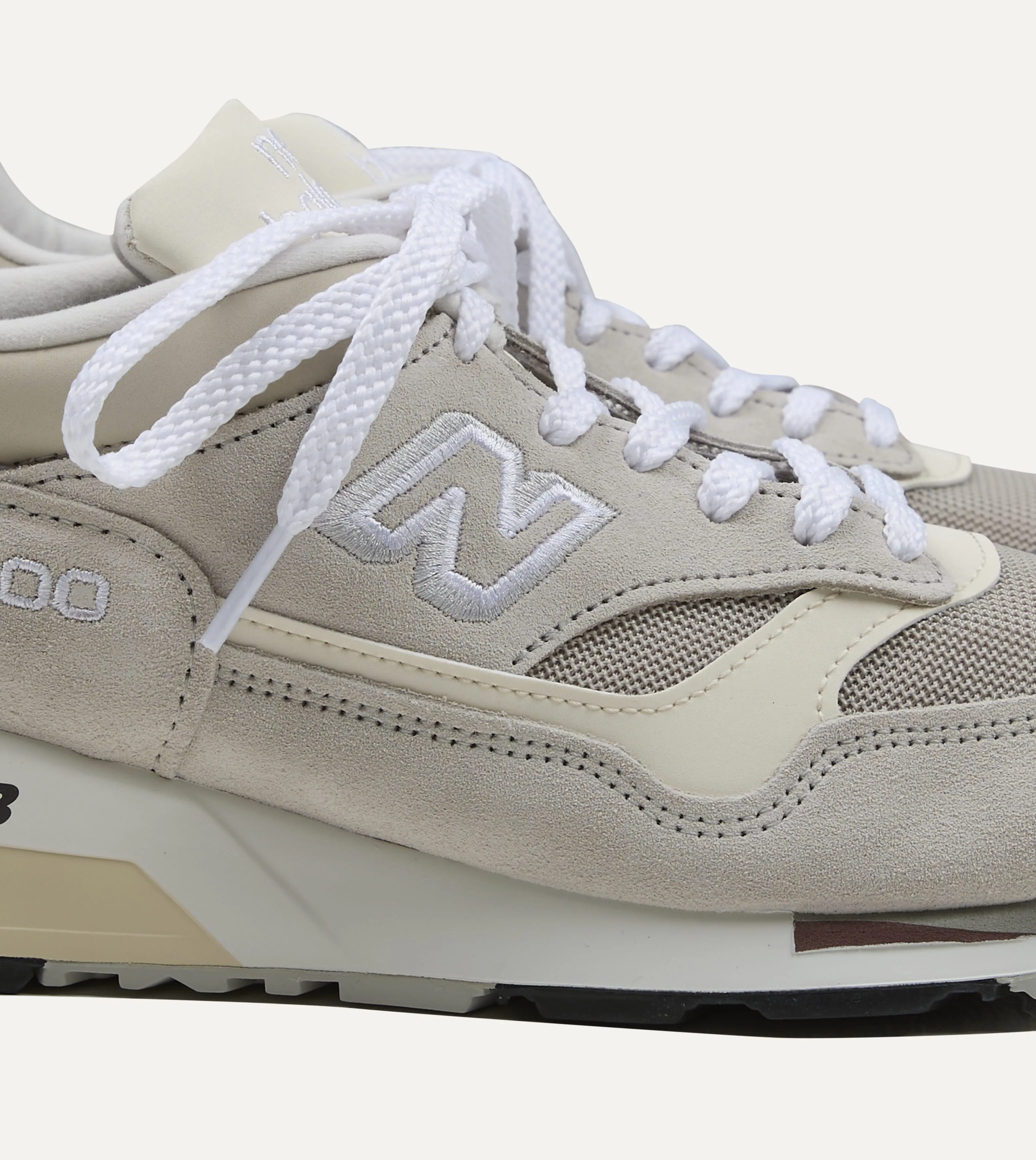 New Balance 'Elevated Essentials' Oyster and Antique White Made in UK 1500 Trainers sold by Drake's London product image thumbnail 3