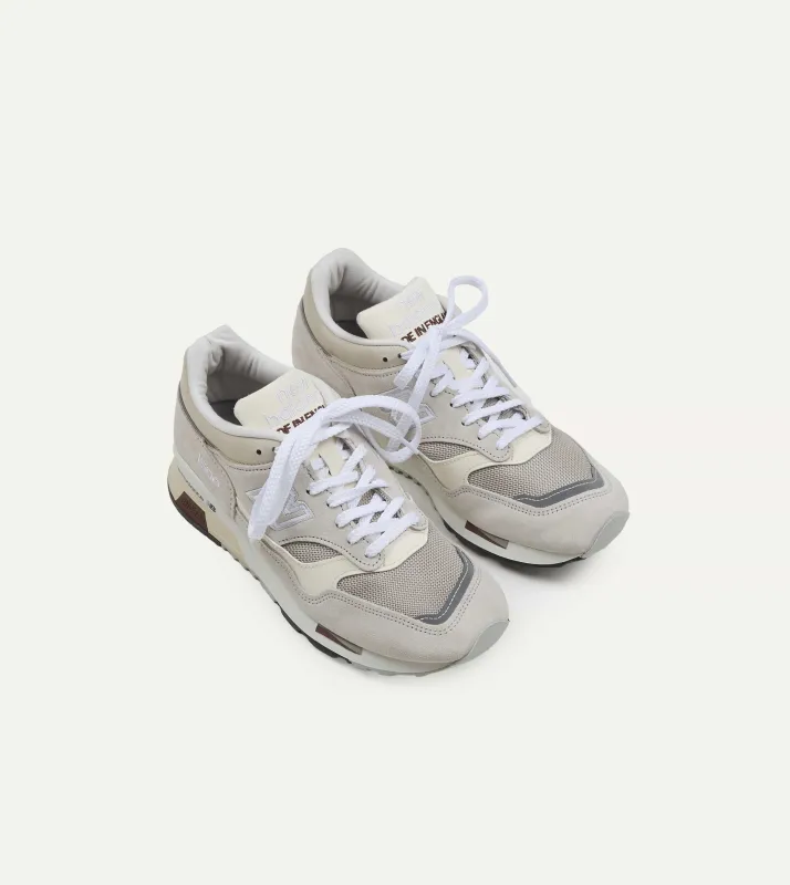 New Balance 'Elevated Essentials' Oyster and Antique White Made in UK 1500 Trainers made by Drake's London