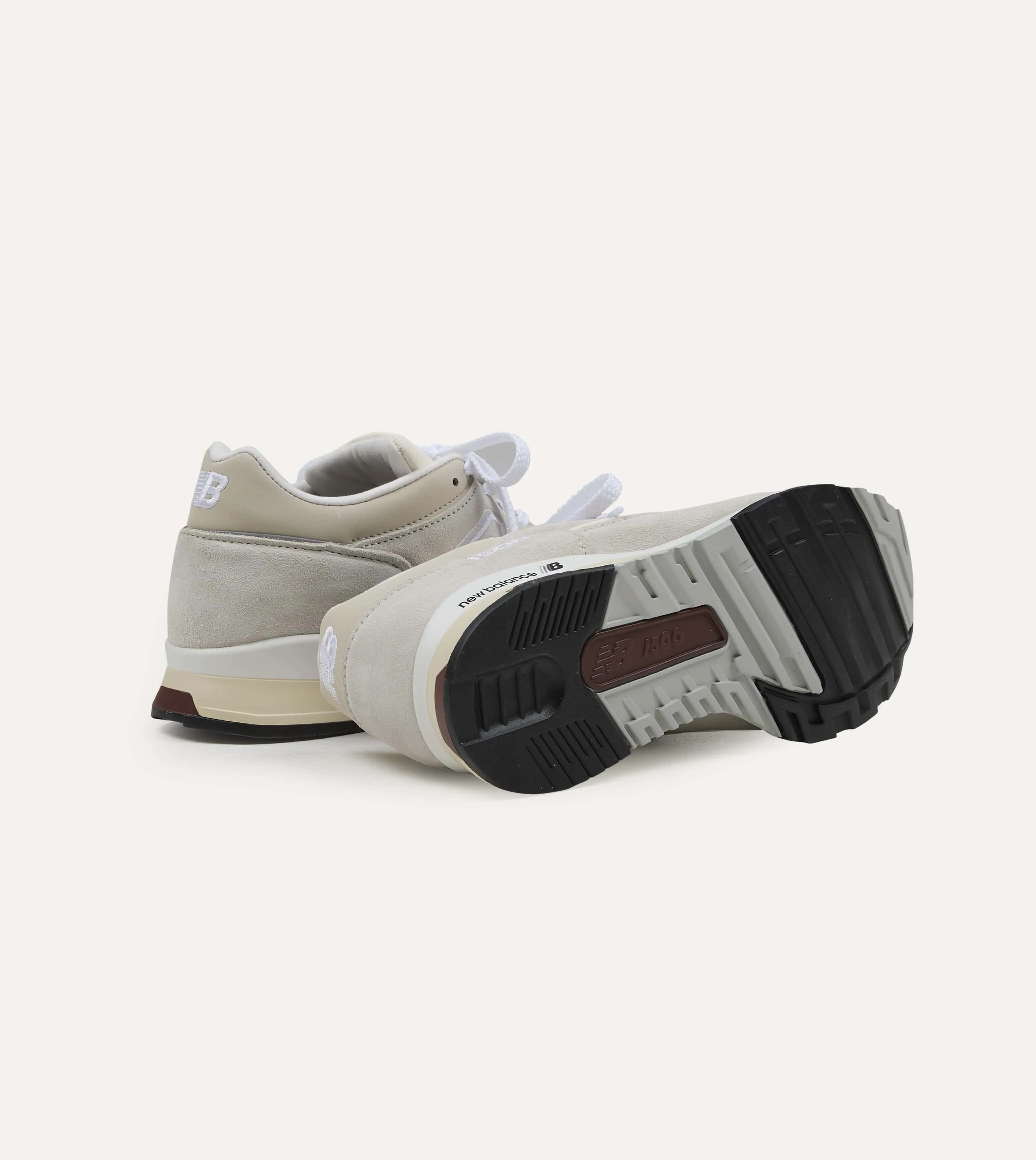 New Balance 'Elevated Essentials' Oyster and Antique White Made in UK 1500 Trainers sold by Drake's London product image thumbnail 2