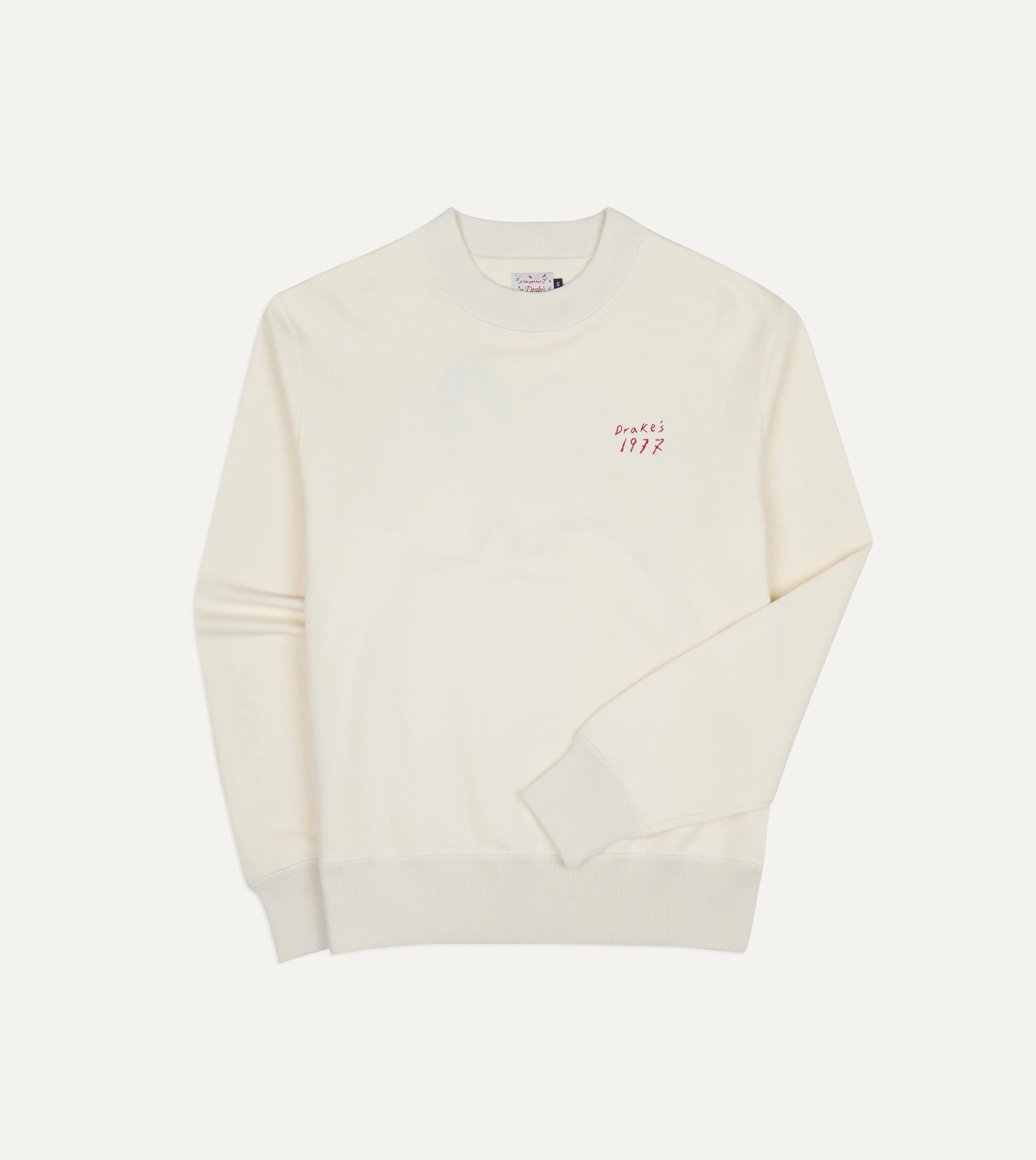 Mayumi Y. for Drake’s Embroidered Cotton Sweatshirt sold by Drake's London product image thumbnail 2