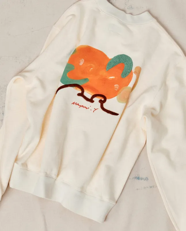 Mayumi Y. for Drake’s Embroidered Cotton Sweatshirt made by Drake's London