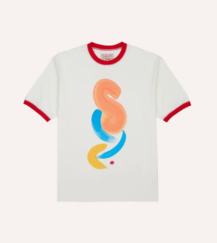 Mayumi Y. for Drake’s Print Ringer T-Shirt made by Drake's London
