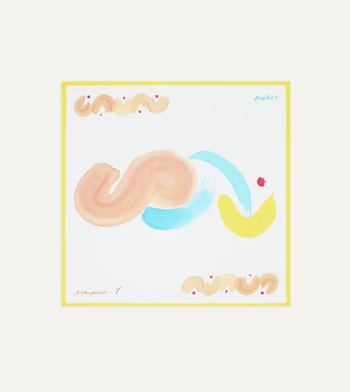 Mayumi Y. for Drake’s Brush Print Silk Bandana made by Drake's London