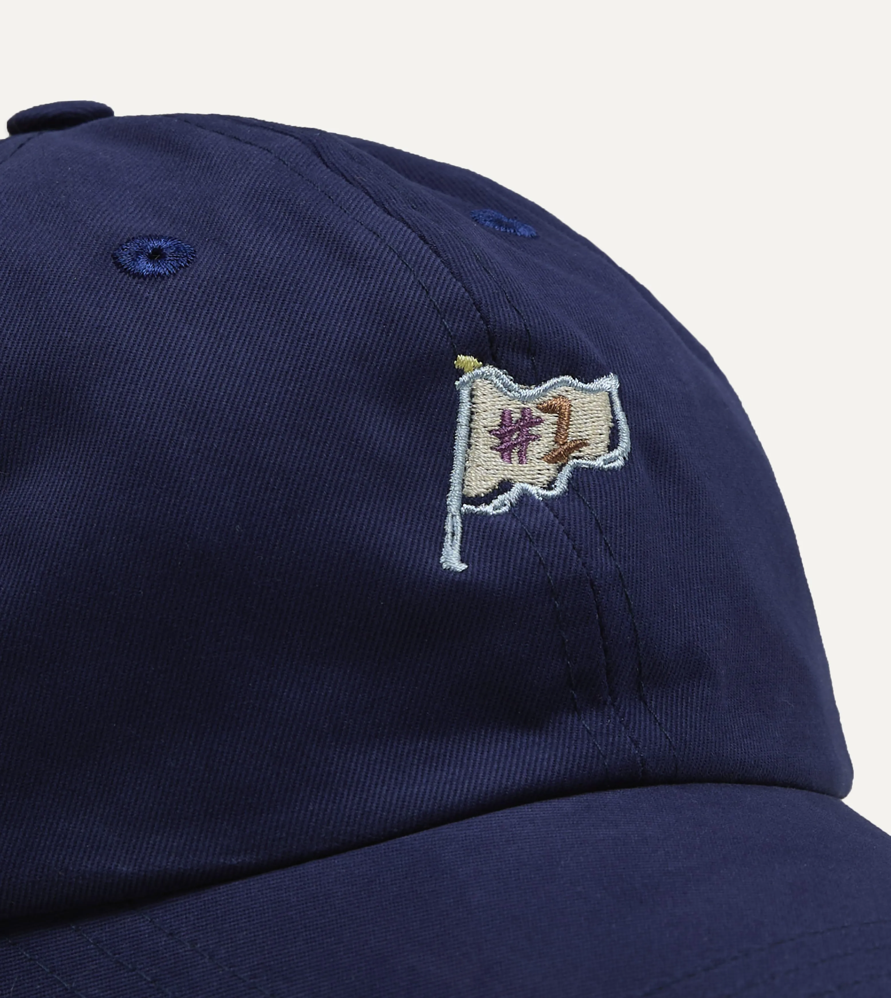 Drake’s for St. Regis Cotton Twill Baseball Cap sold by Drake's London product image thumbnail 3