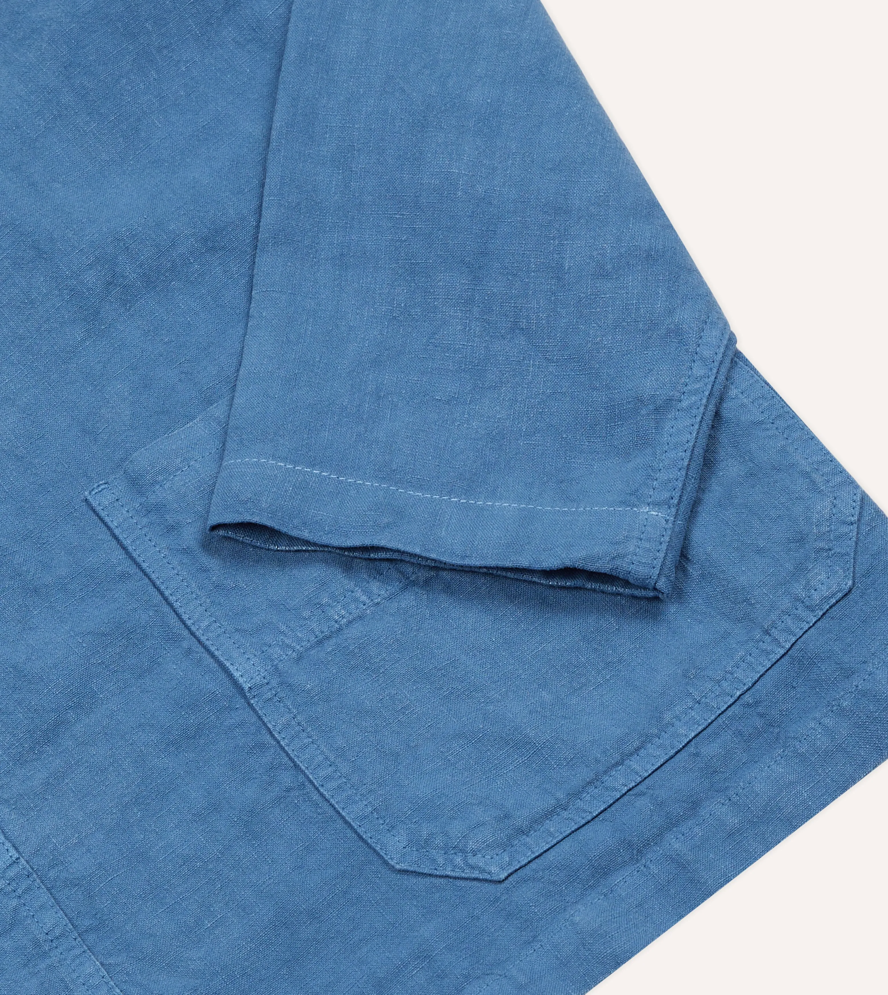 Blue Linen Smock sold by Drake's London product image thumbnail 4