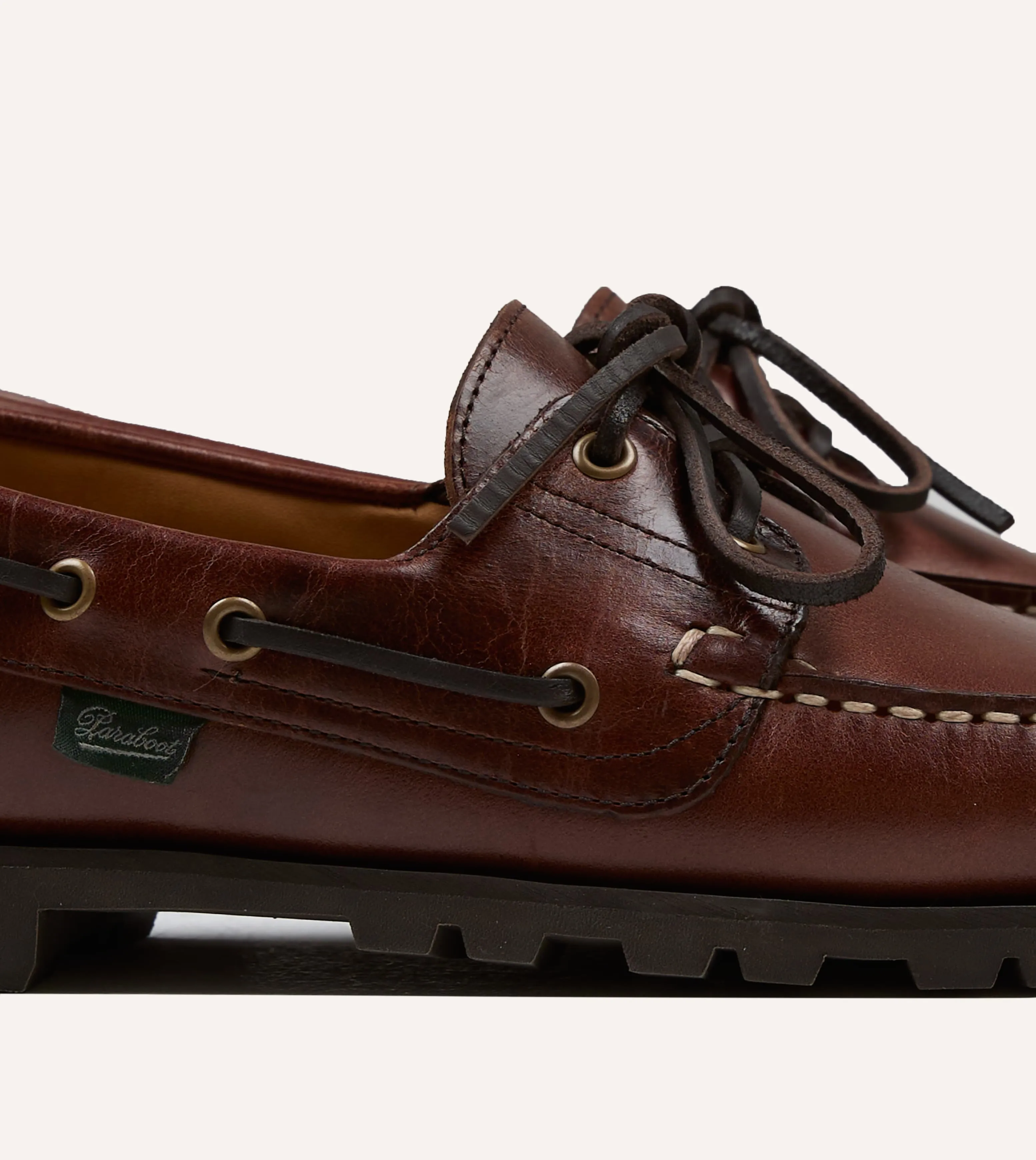 Paraboot Malo Lisse América Leather Boat Shoe sold by Drake's London product image thumbnail 3