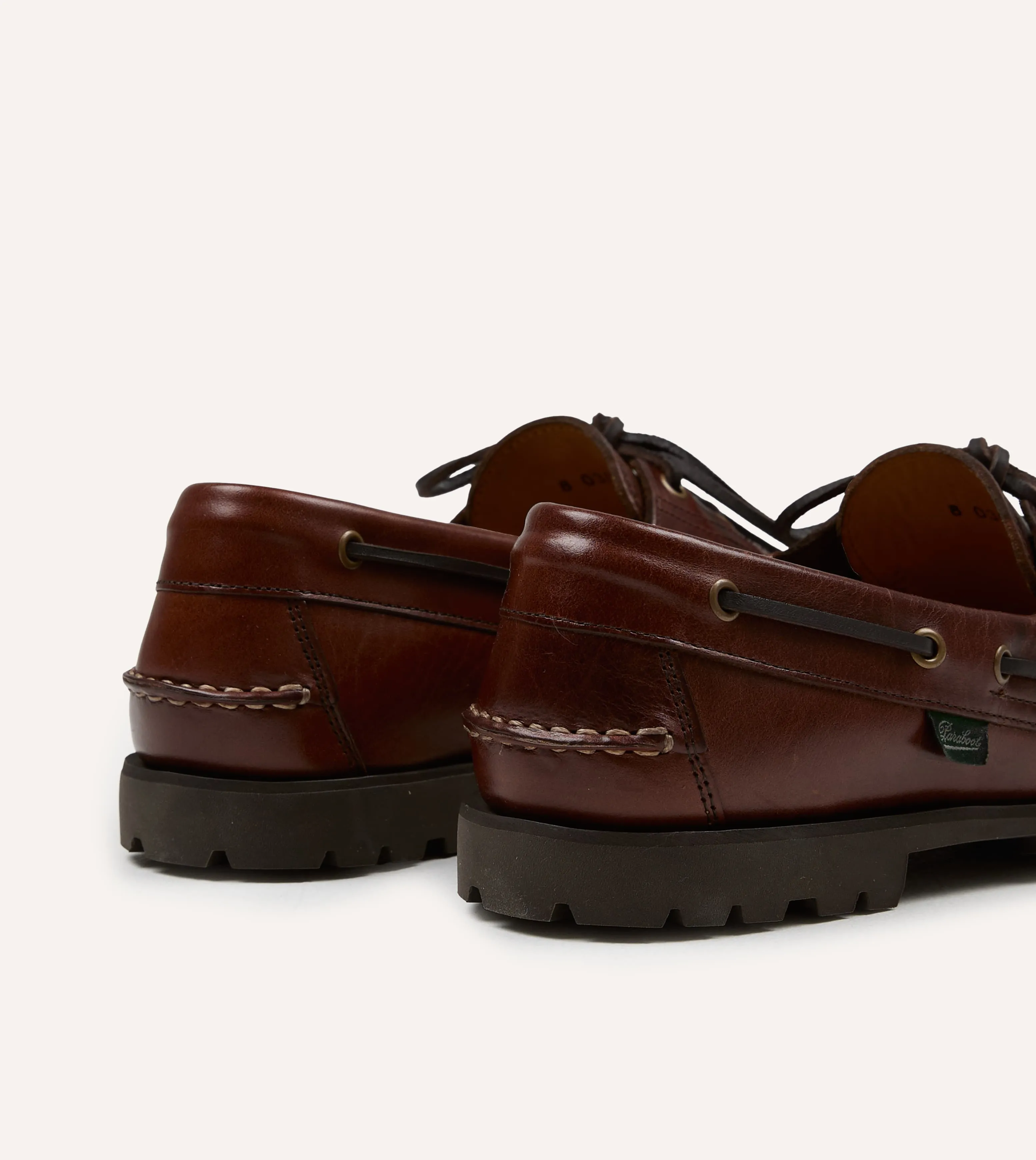 Paraboot Malo Lisse América Leather Boat Shoe sold by Drake's London product image thumbnail 5