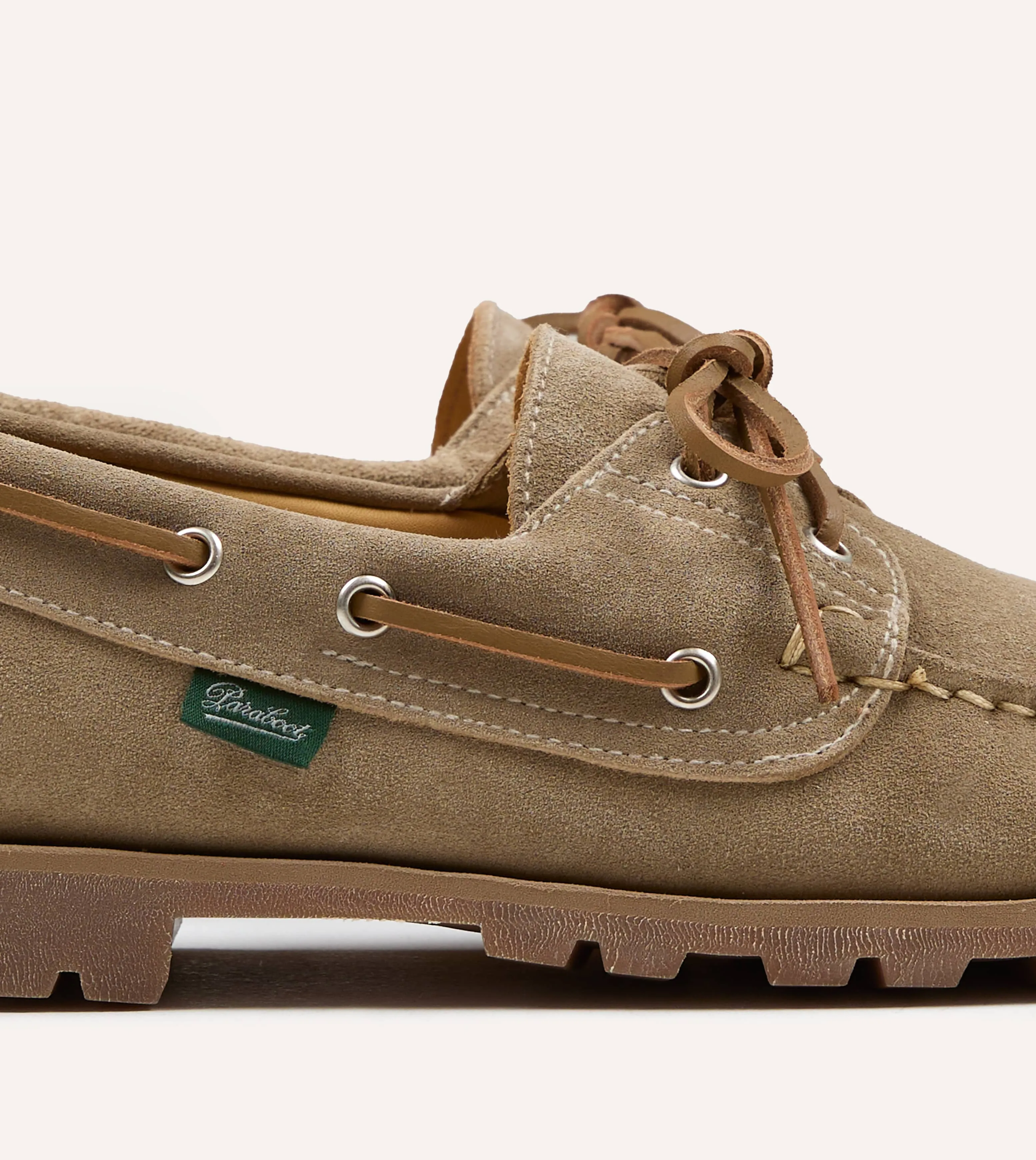 Paraboot Malo Vel Sand Suede Boat Shoe sold by Drake's London product image thumbnail 3
