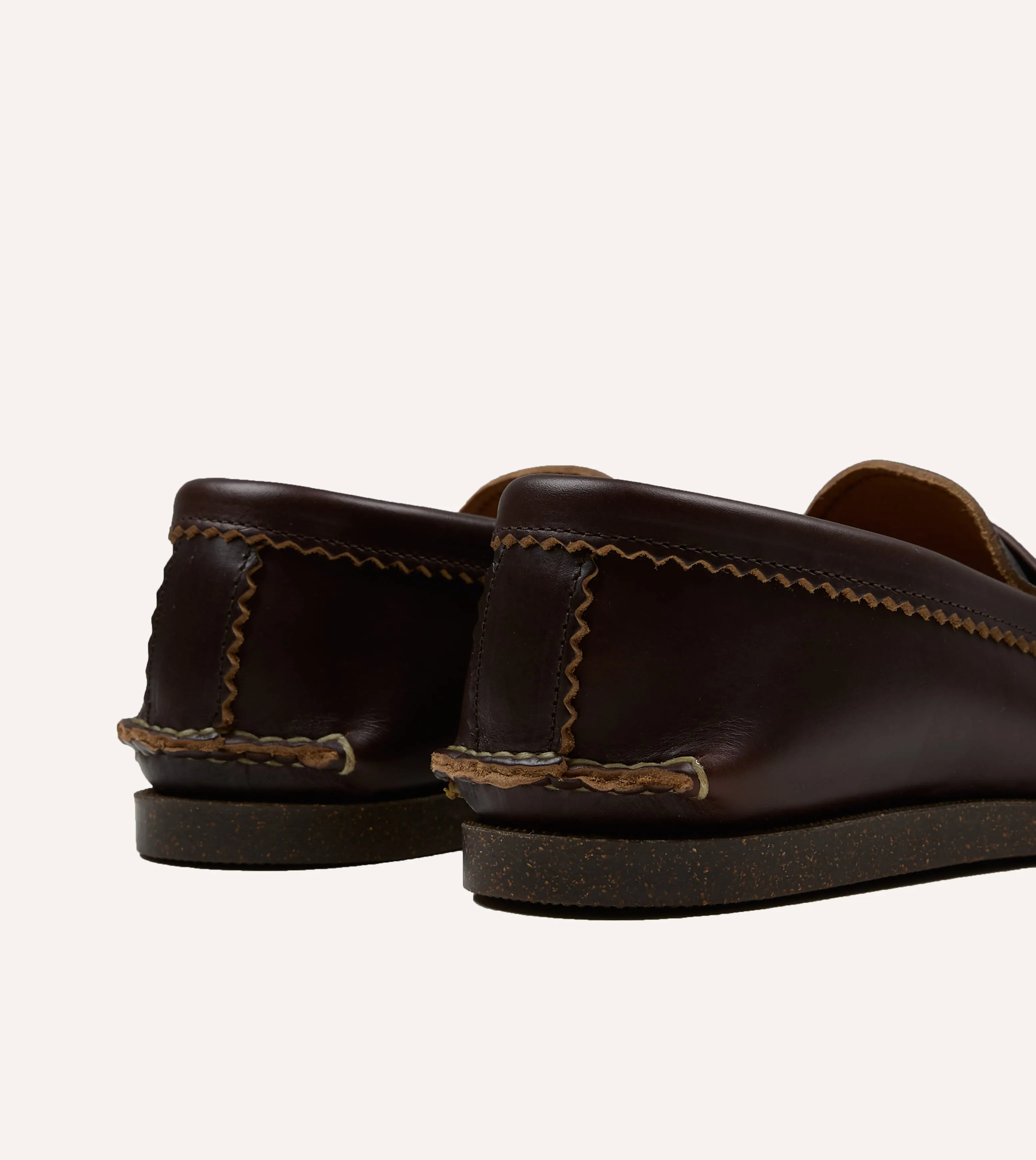 Yuketen Brown Loafer with Camp Sole sold by Drake's London product image thumbnail 5