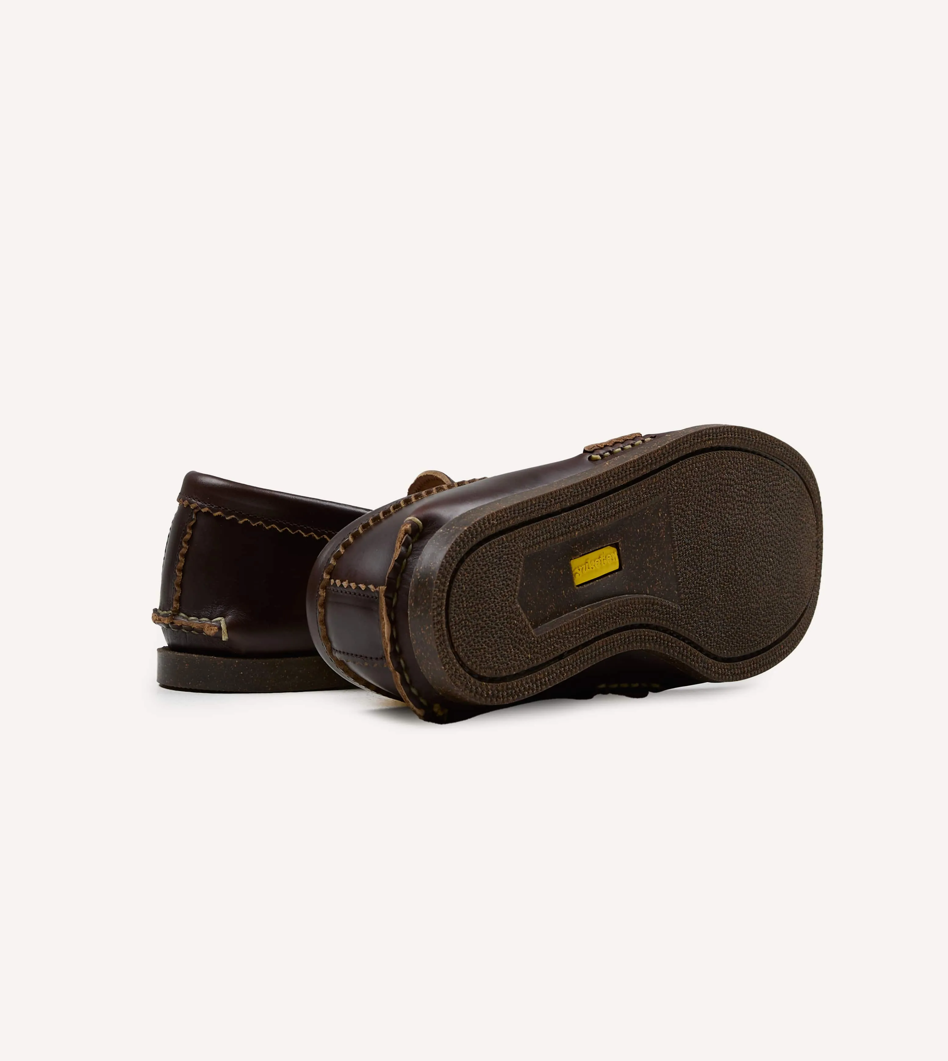 Yuketen Brown Loafer with Camp Sole sold by Drake's London product image thumbnail 2