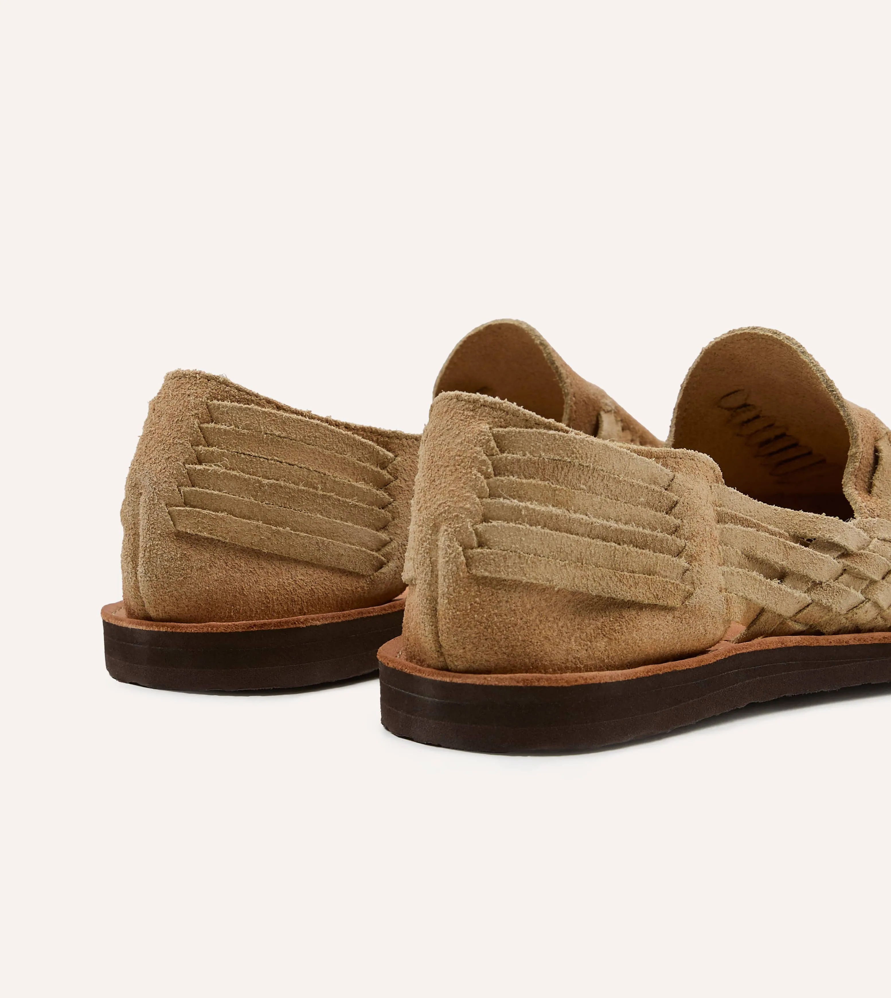 Chamula Khaki Suede Cancun Woven Sandal sold by Drake's London product image thumbnail 5