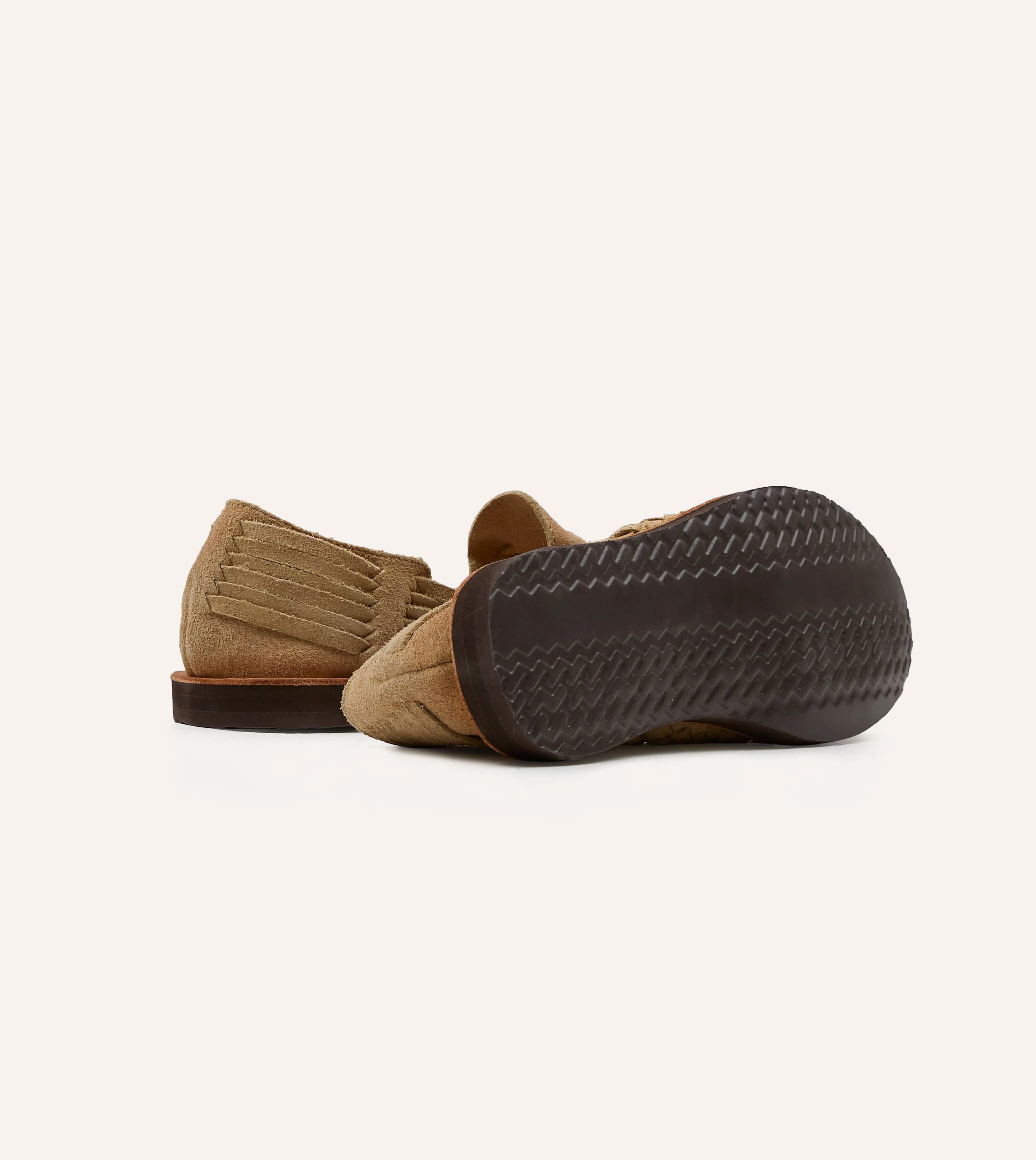 Chamula Khaki Suede Cancun Woven Sandal sold by Drake's London product image thumbnail 2
